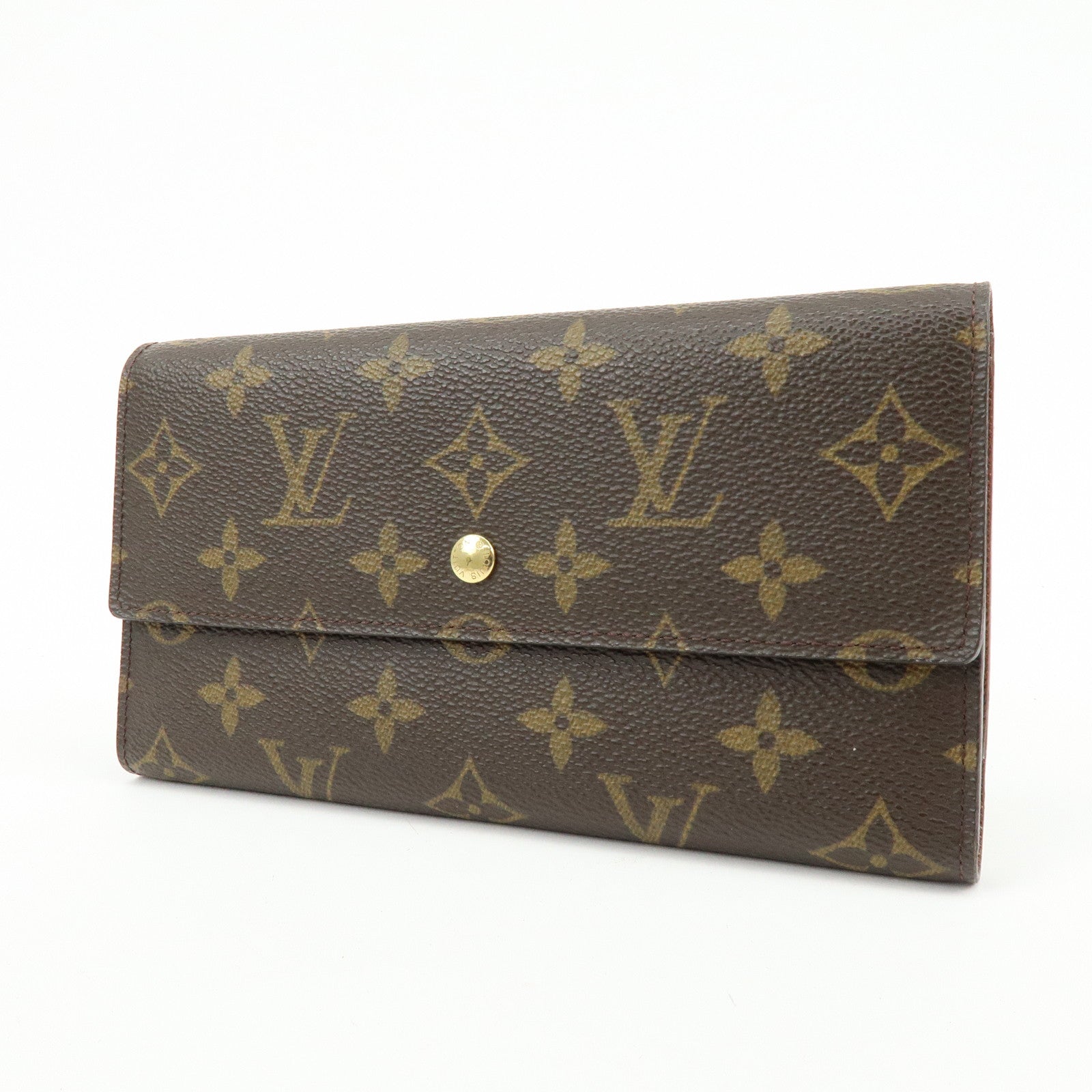 Louis Vuitton Monogram Porte Tresor International Wallet Brown M61215