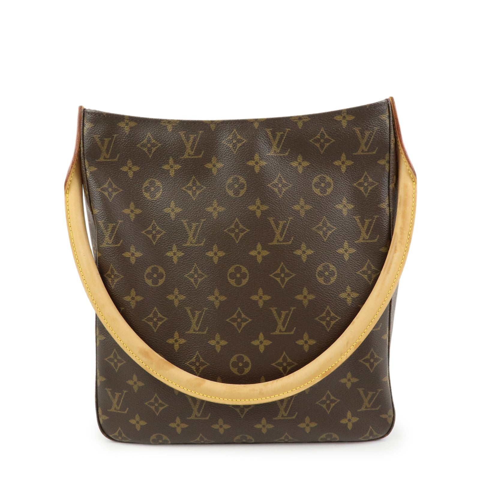Louis Vuitton Monogram Looping GM Canvas Shoulder Bag Brown M51145