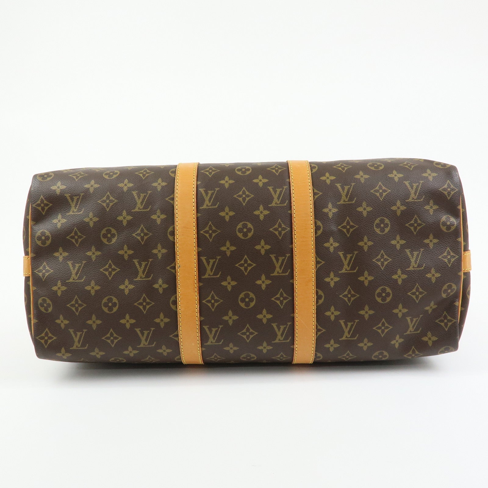 Louis Vuitton Monogram Keep All 50 Bandouliere Boston Bag Brown M41416