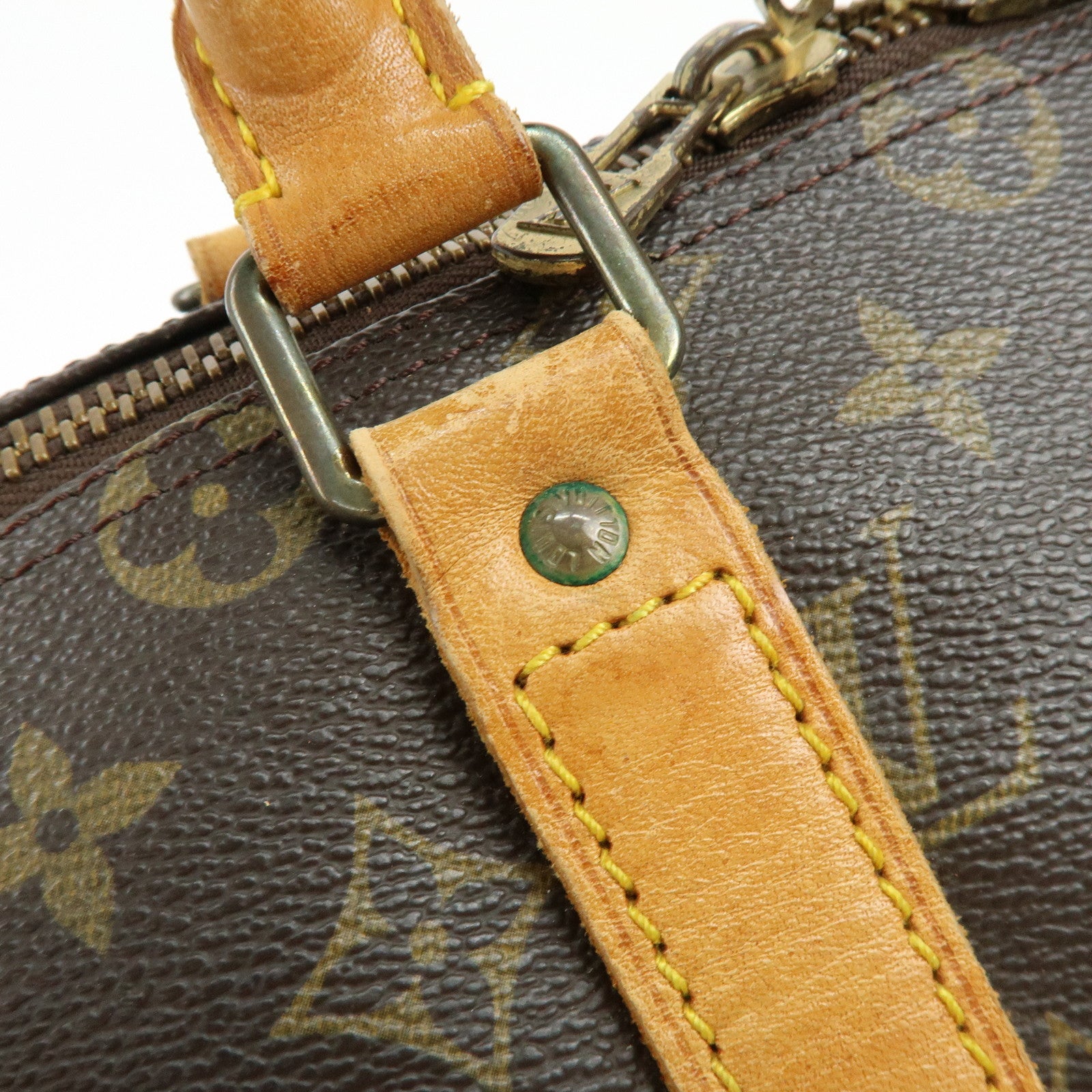 Louis Vuitton Monogram Keep All 45 Boston Bag Hand Bag Brown M41428