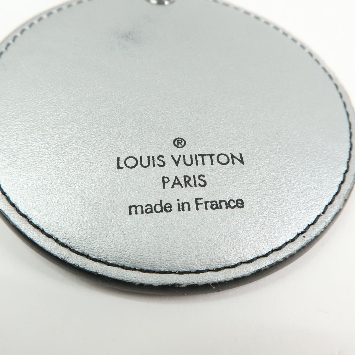 Louis Vuitton Monogram Split Porte Cles Canvas Key Charm Silver MP1985
