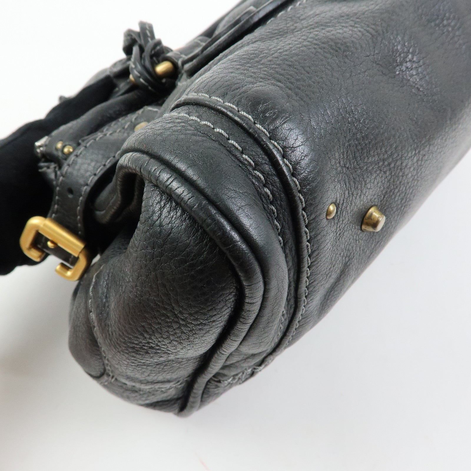 Chloe Paddington Leather Boston Bag Hand Bag Black