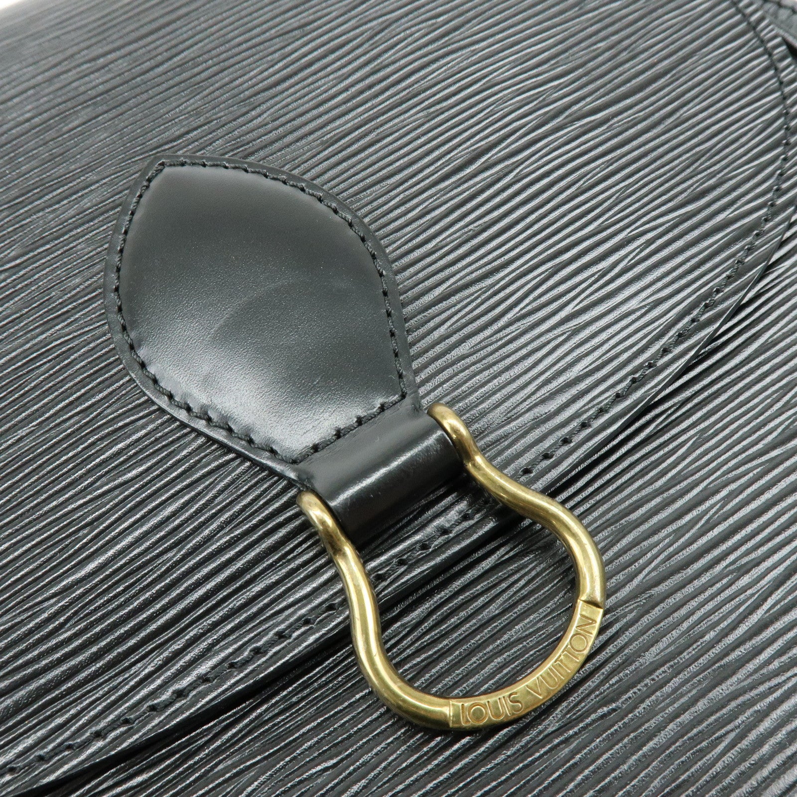 Louis Vuitton Epi Saint Cloud Shoulder Bag Black Noir M52192