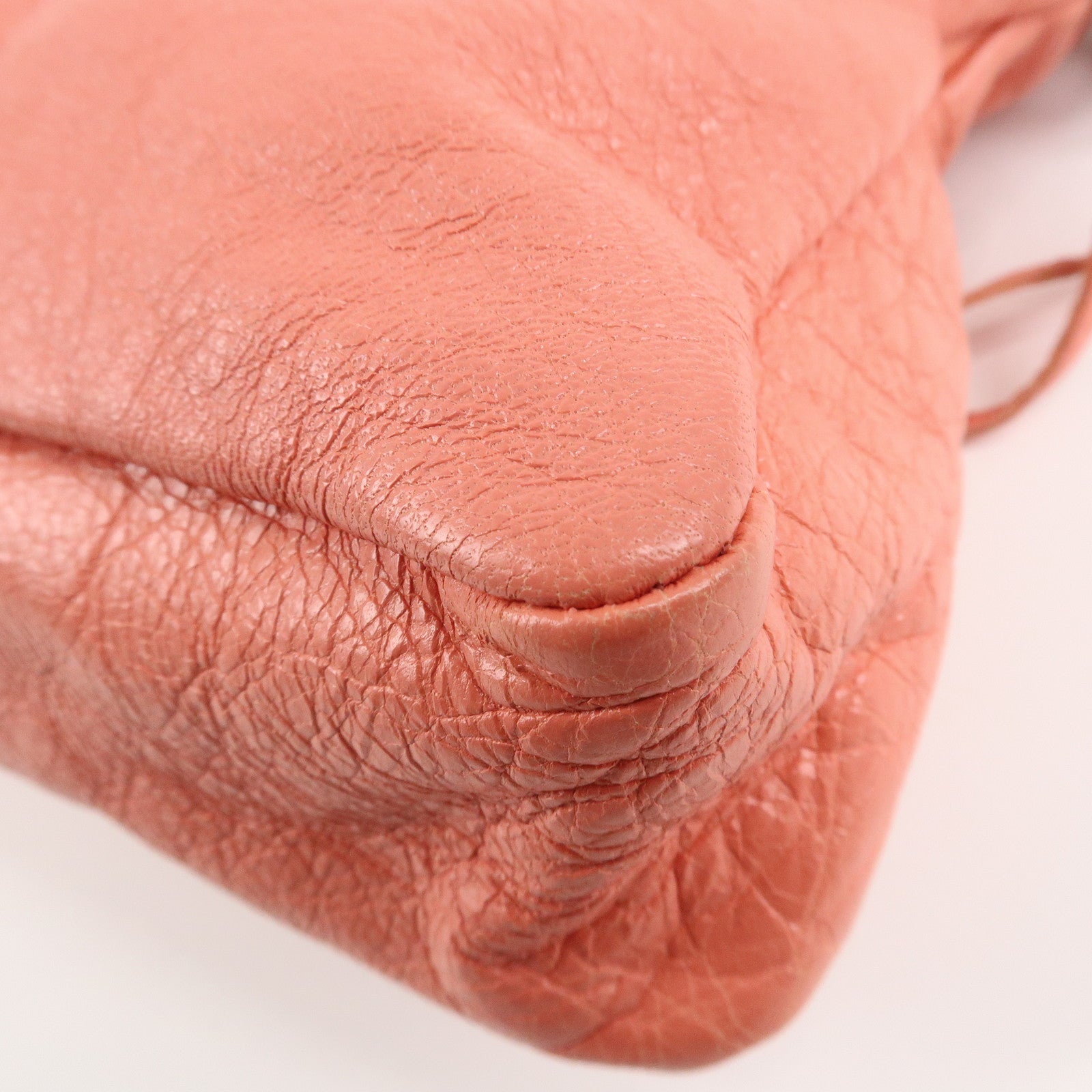 BALENCIAGA The First Leather 2Way Bag Shoulder Bag Pink 103208 Used