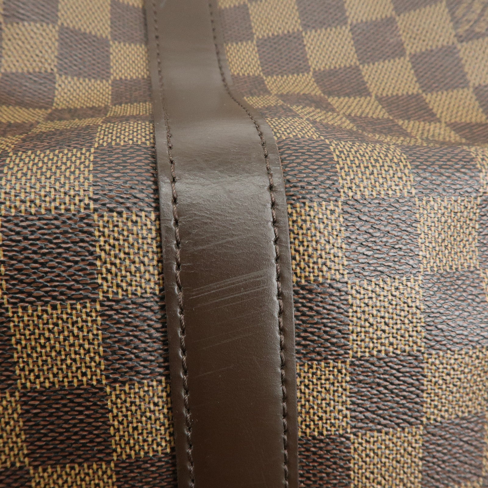 Louis Vuitton Damier Keep All Bandouliere 55 Travel Bag Brown N41414