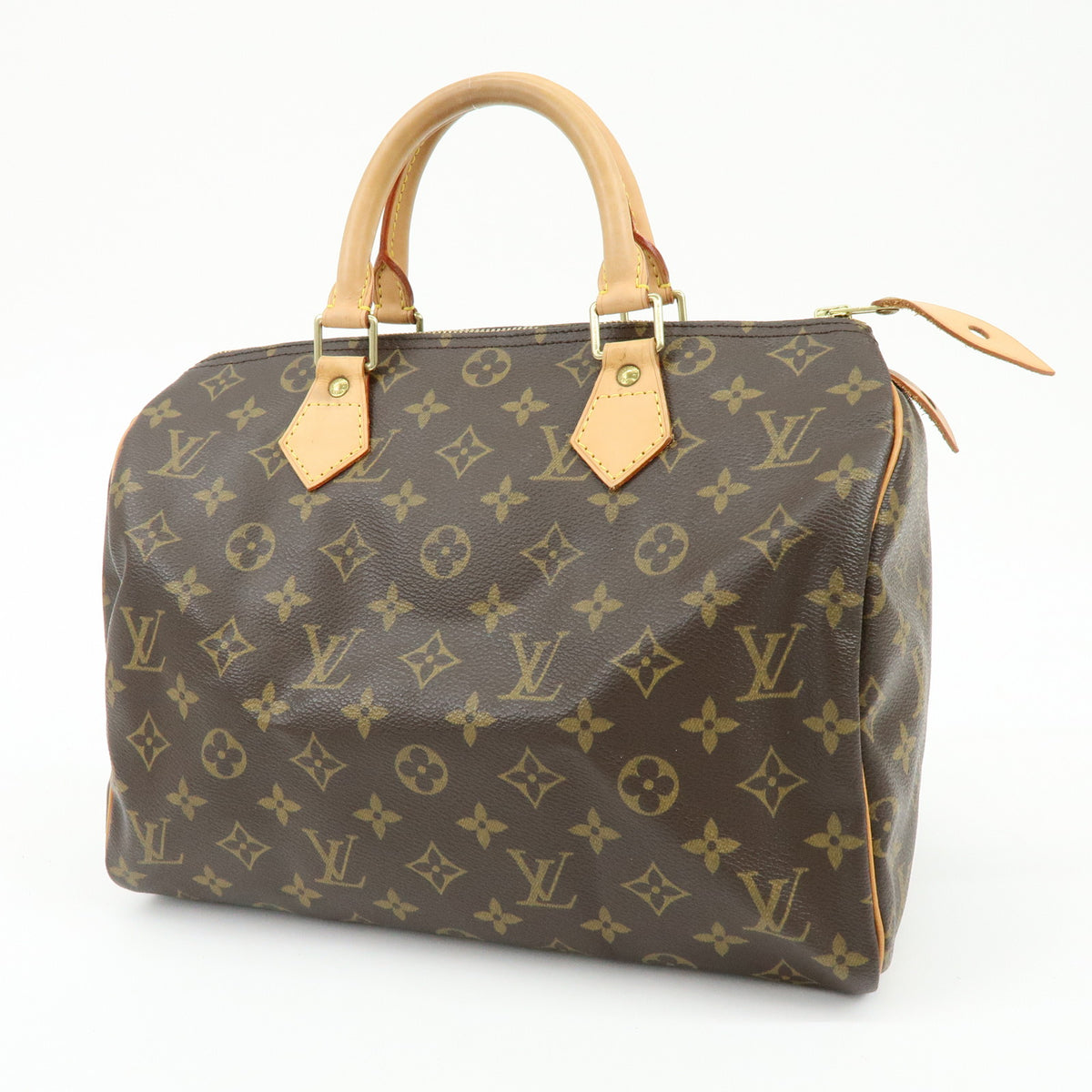 Louis Vuitton Monogram Speedy 30 Boston Bag Hand Bag Brown M41526