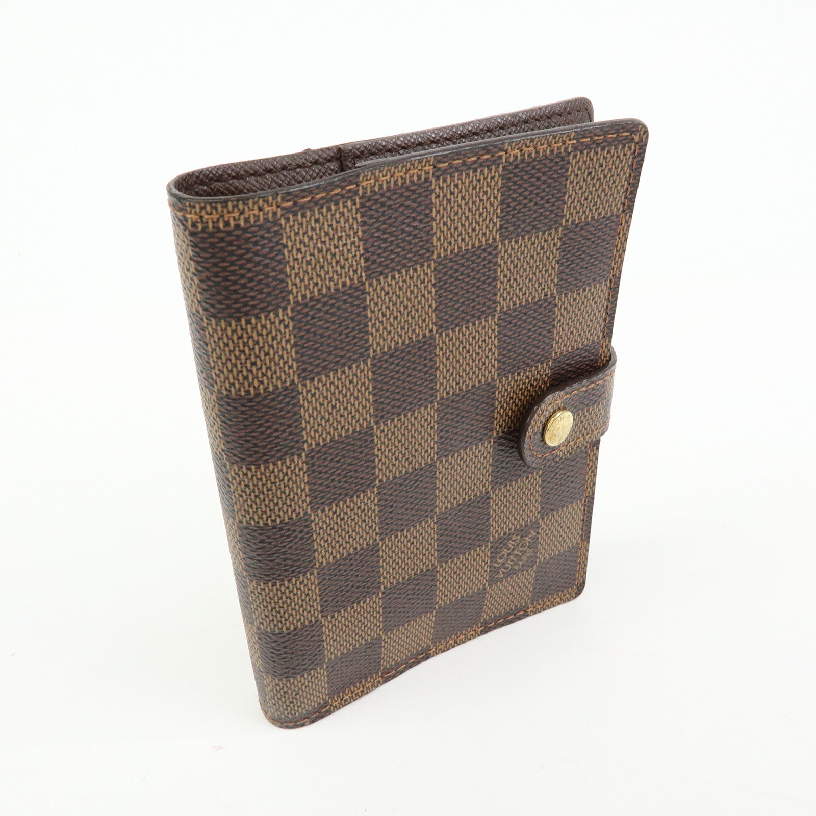 Louis Vuitton Damier Agenda PM Planner Cover Brown R20700