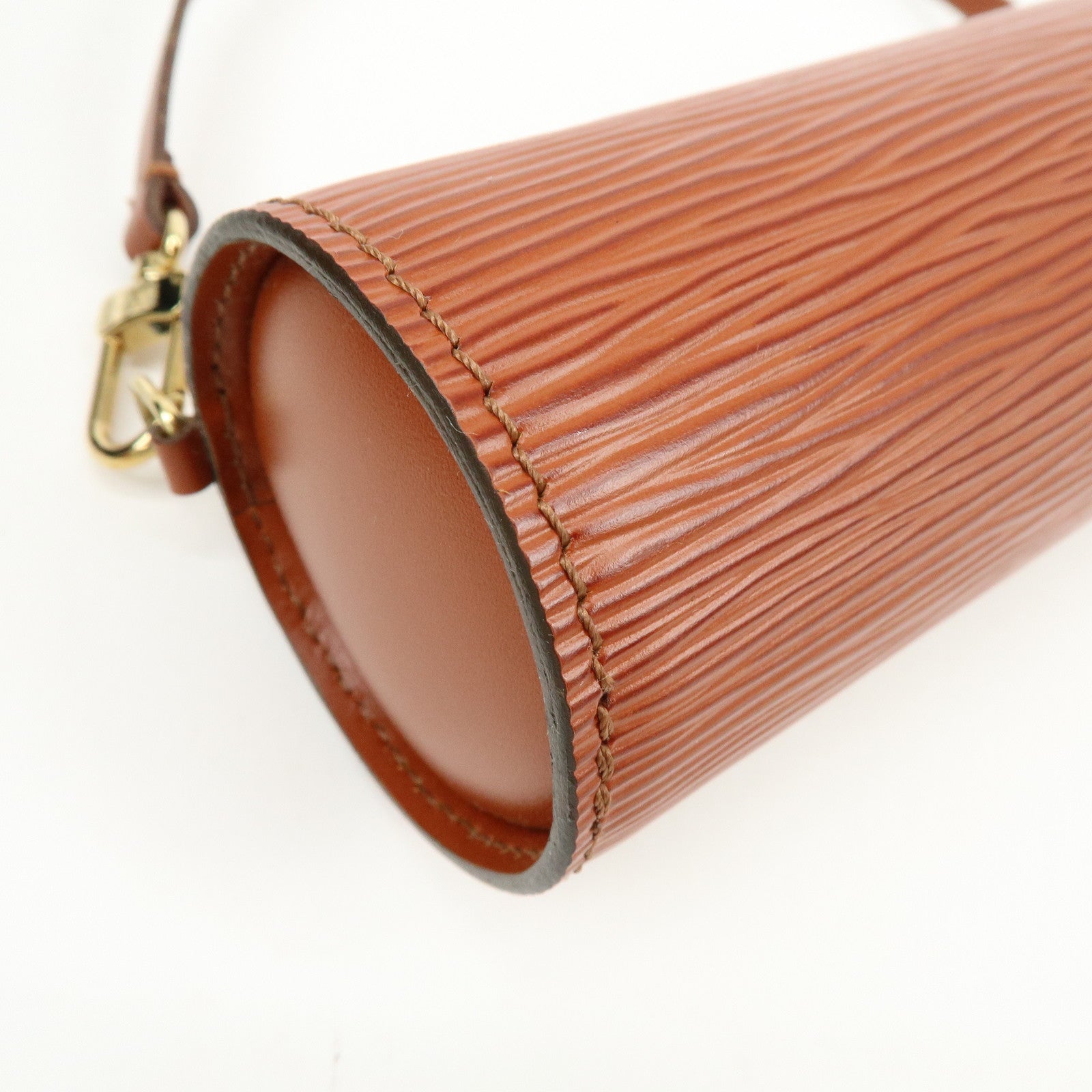 Louis Vuitton Epi Leather Soufflot Hand Bag Kenya Brown M52223