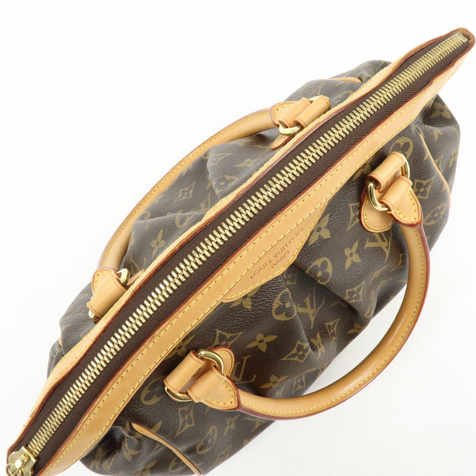 Louis Vuitton Monogram Canvas Tivoli PM Hand Bag Brown M40143