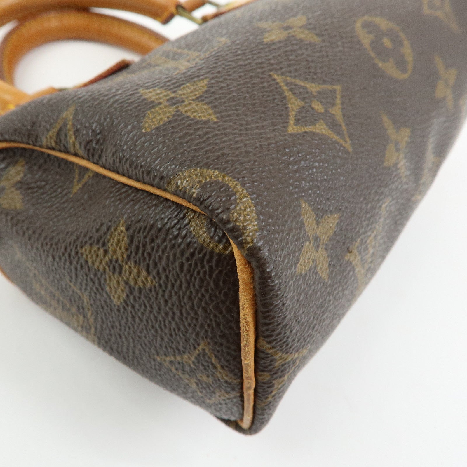 Louis Vuitton Monogram Canvas Mini Speedy Hand Bag & Strap M41534