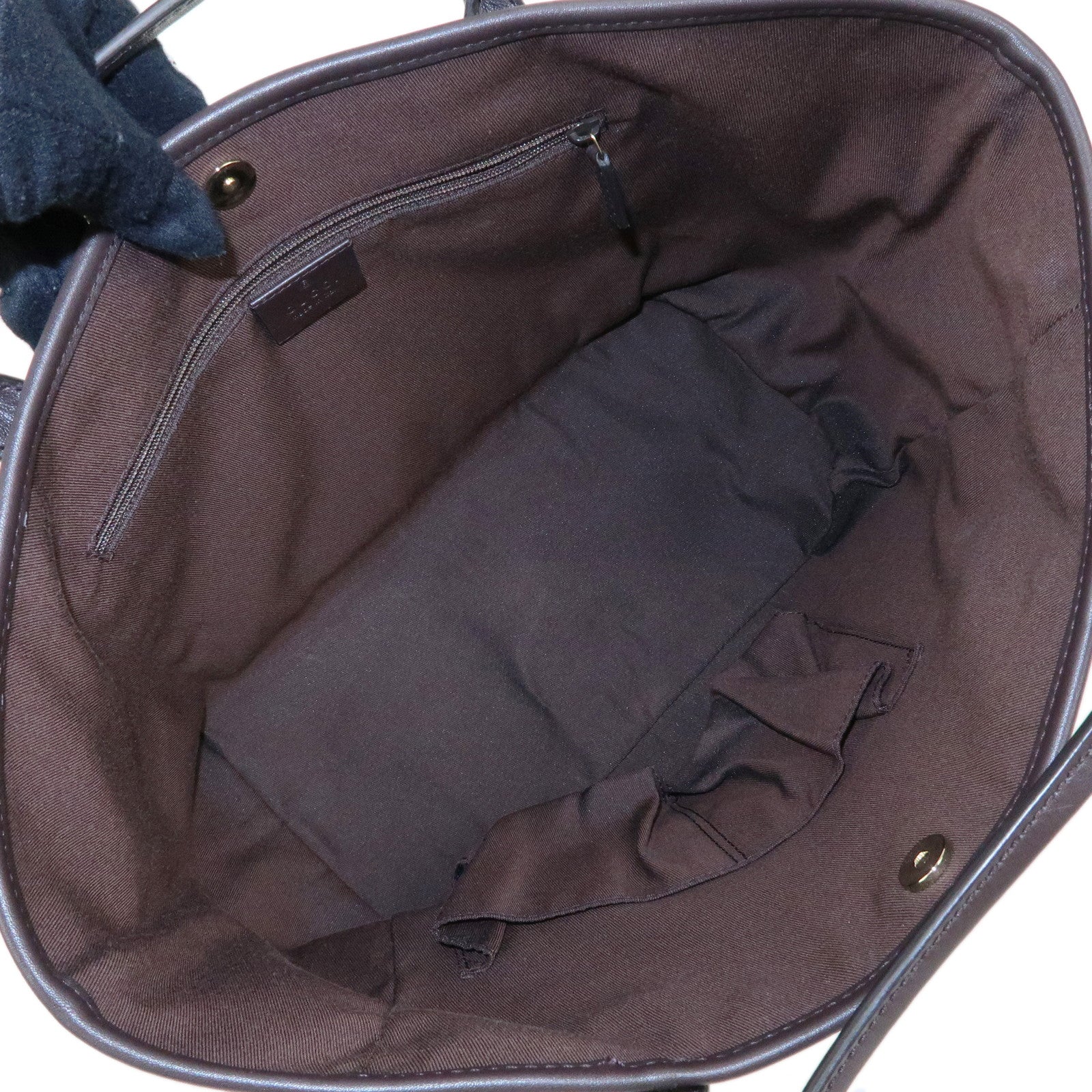 GUCCI New Britt Interlocking G Abbey GG Canvas Tote Bag Brown 169946