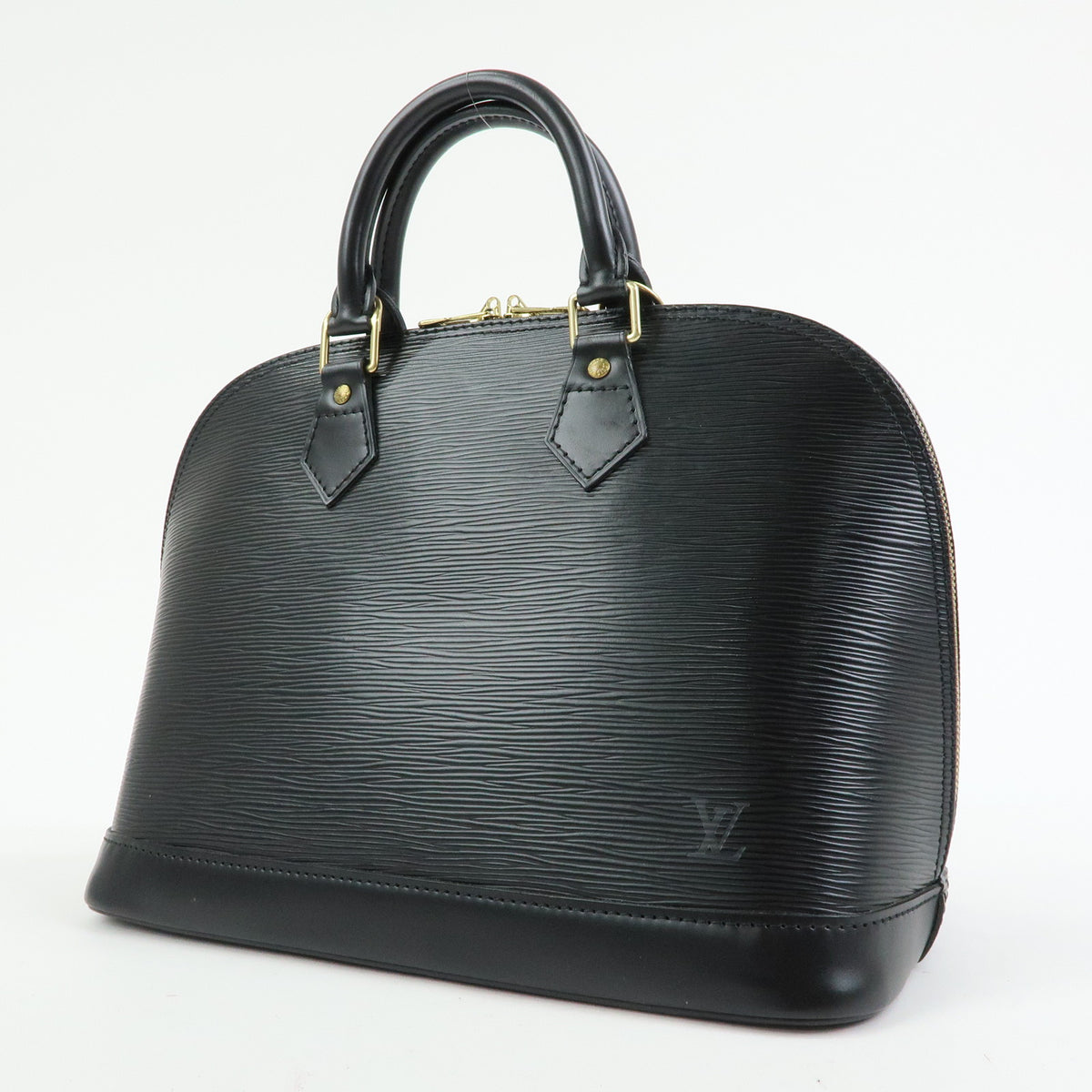 Louis Vuitton Epi Alma PM Leather Hand Bag Noir Black M52142