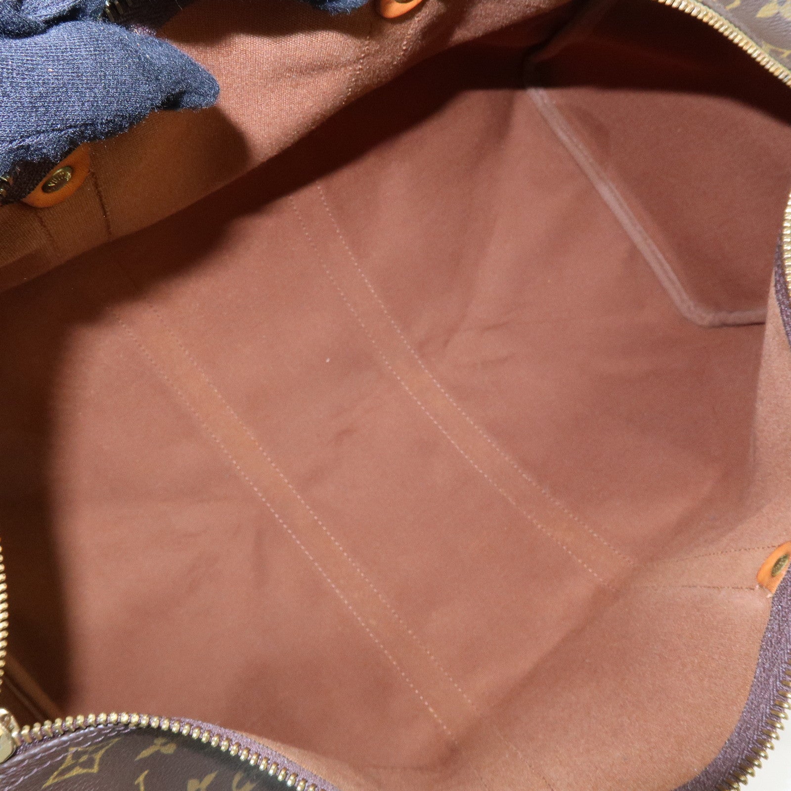 Louis Vuitton Monogram Keep All 45 Boston Bag Brown M41428