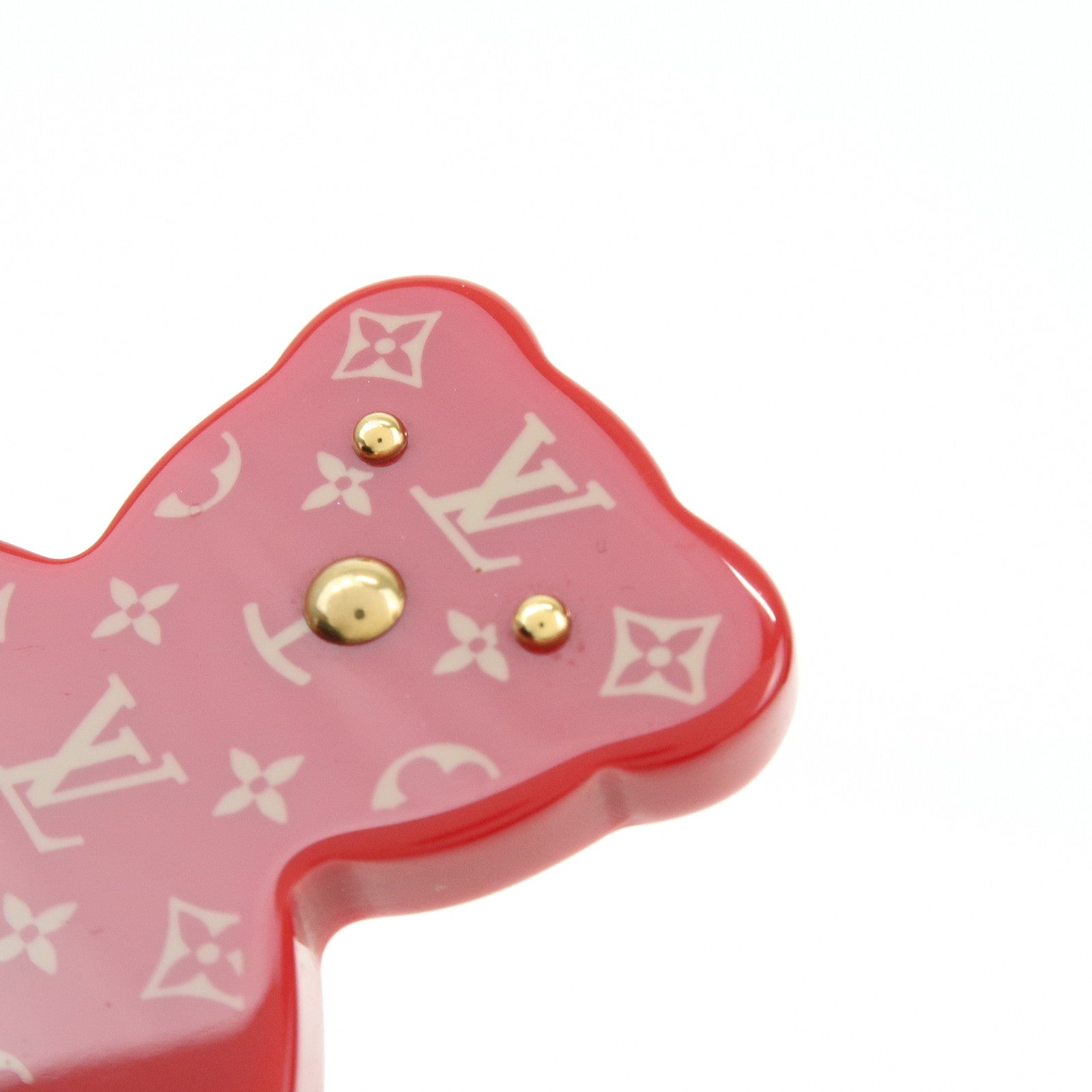 Louis Vuitton Monogram Plastic Broche Nunnours Teddy Bear M64939
