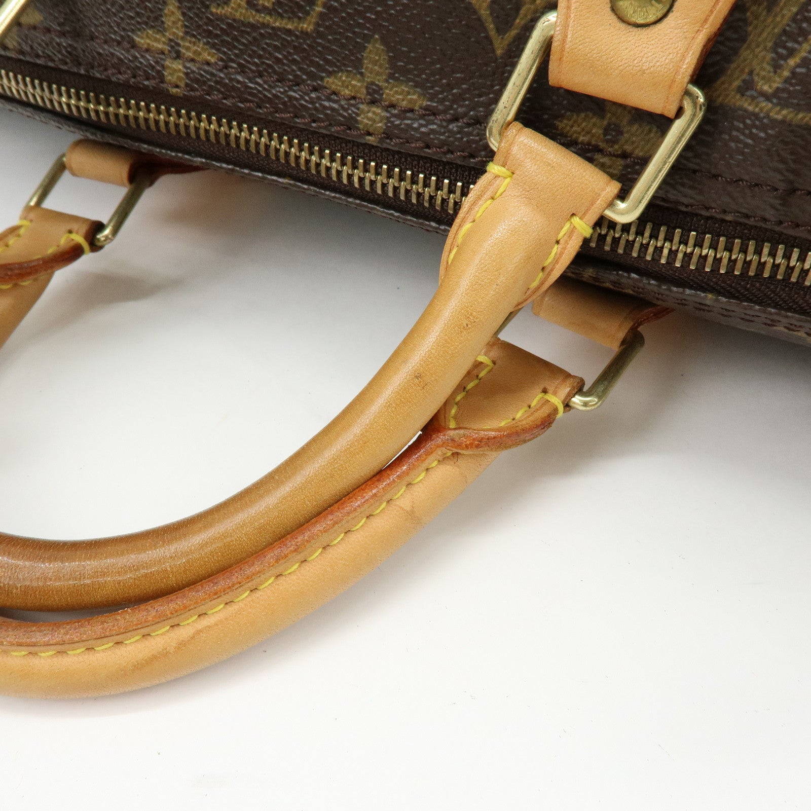 Louis Vuitton Monogram Speedy 40 Hand Bag Boston Bag Brown M41522