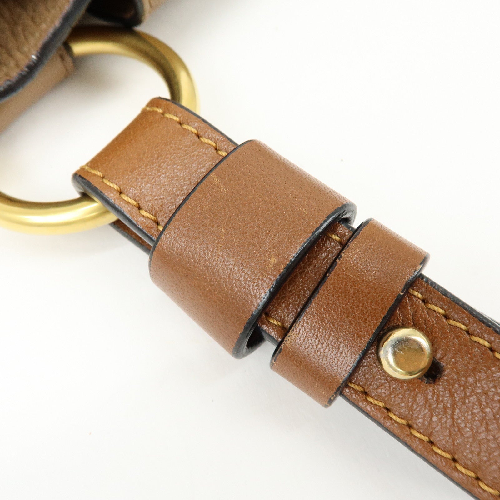 Chloe Lexa Leather 2Way Bag Shoulder Bag Hand Bag Brown