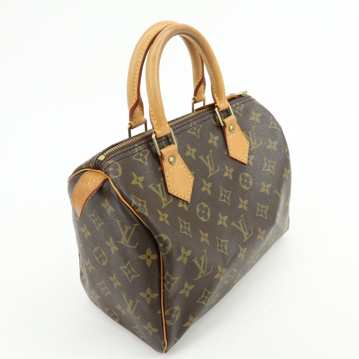 Louis Vuitton Monogram Speedy 25 Boston Bag Hand Bag Brown M41528