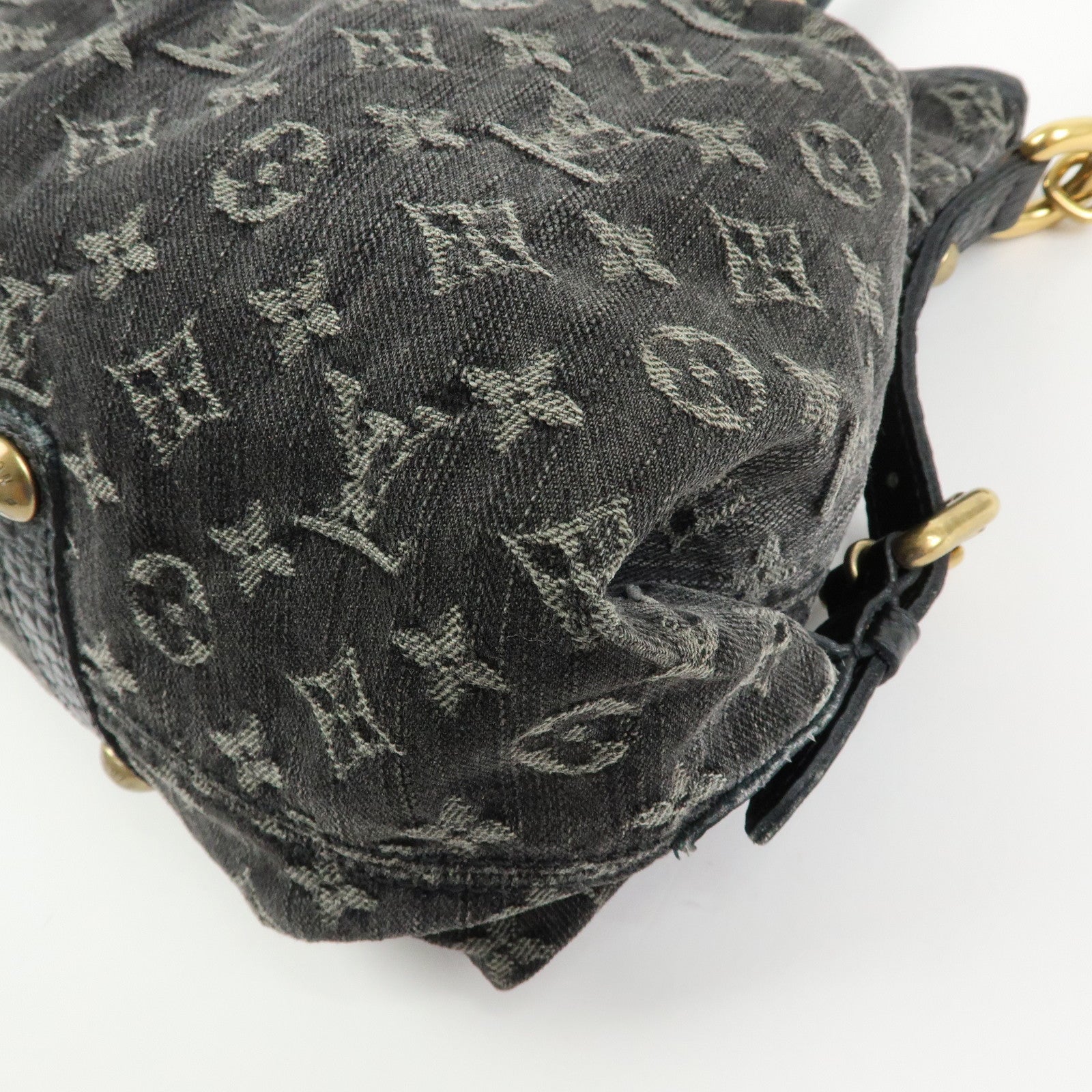 Louis Vuitton Monogram Denim Neo Cabby MM 2Way Bag Noir M95351