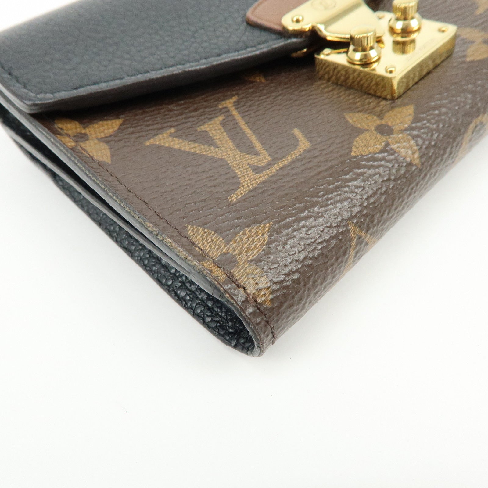 Louis Vuitton Monogram Portefeuille Pallas Wallet Monogram Noir M67479