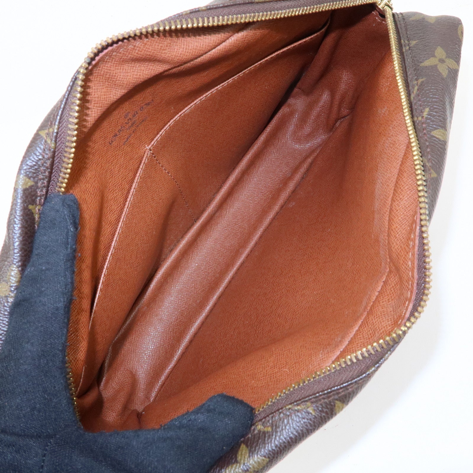 Louis Vuitton Monogram Compiegne 23 Pouch Clutch Bag Brown M51845