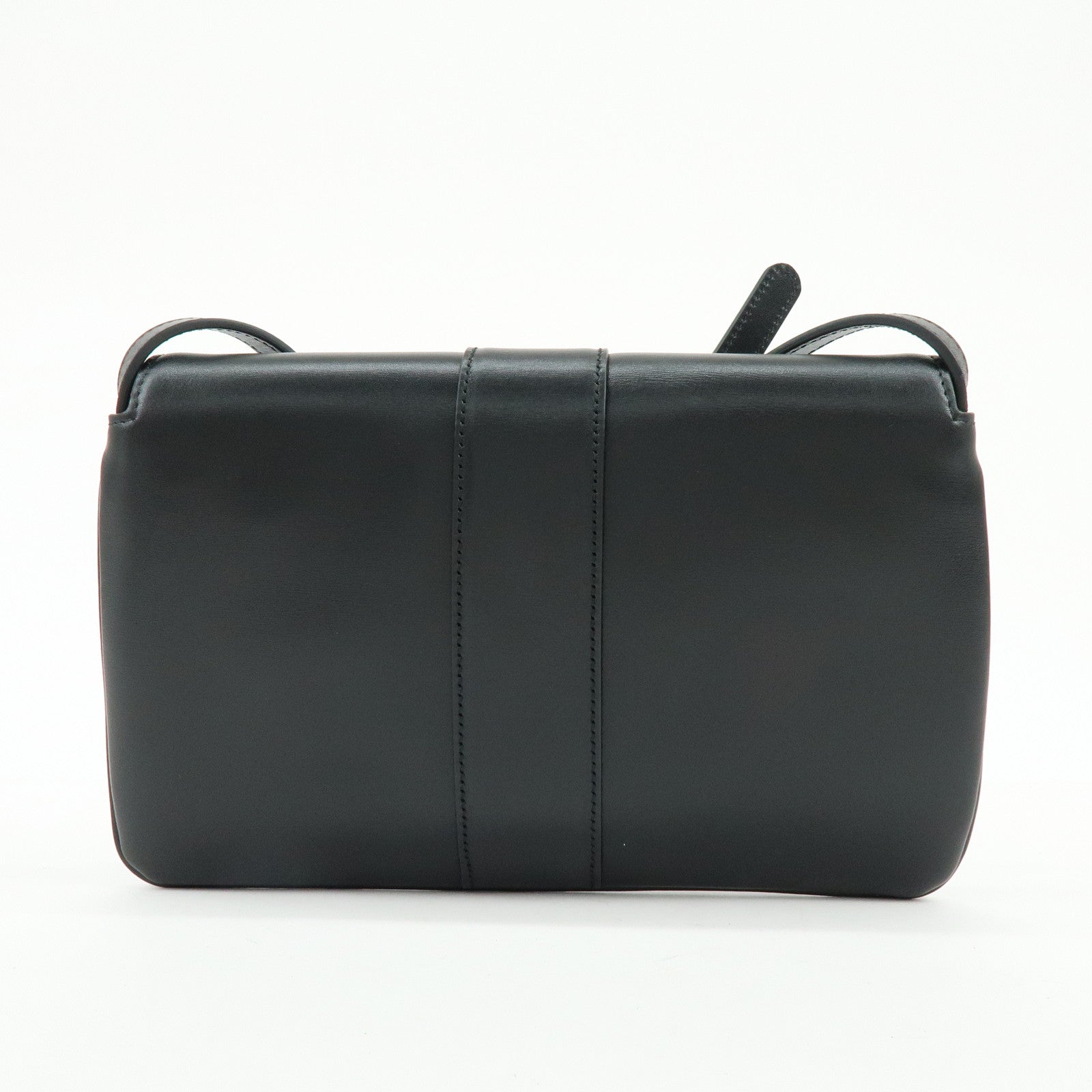 GUCCI Double G Arli Leather Shoulder Bag Crossbody Bag Black 550129