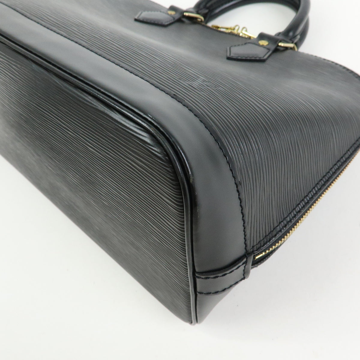 Louis Vuitton Epi Alma Leather Hand Bag Noir Black M52142
