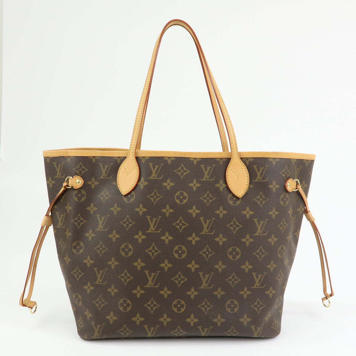 Louis Vuitton Monogram Neverfull MM Tote Shoulder Bag Brown M40156