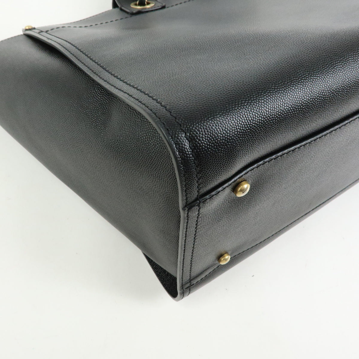 CHANEL Deauville GM Caviarskin 2Way Tote Bag Shoulder Bag Black A66941