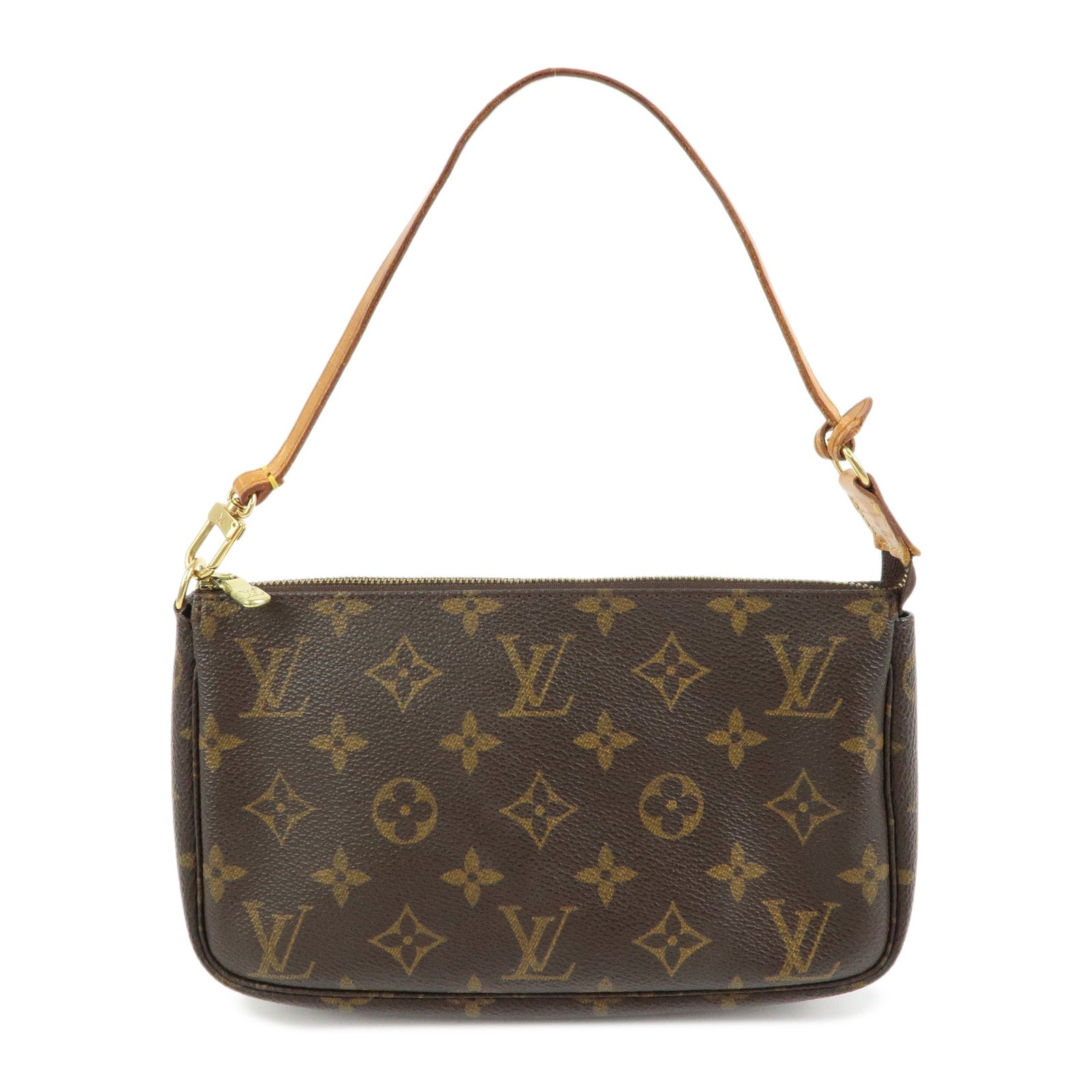 Louis Vuitton Monogram Pochette Accessoires Hand Bag Brown M51980