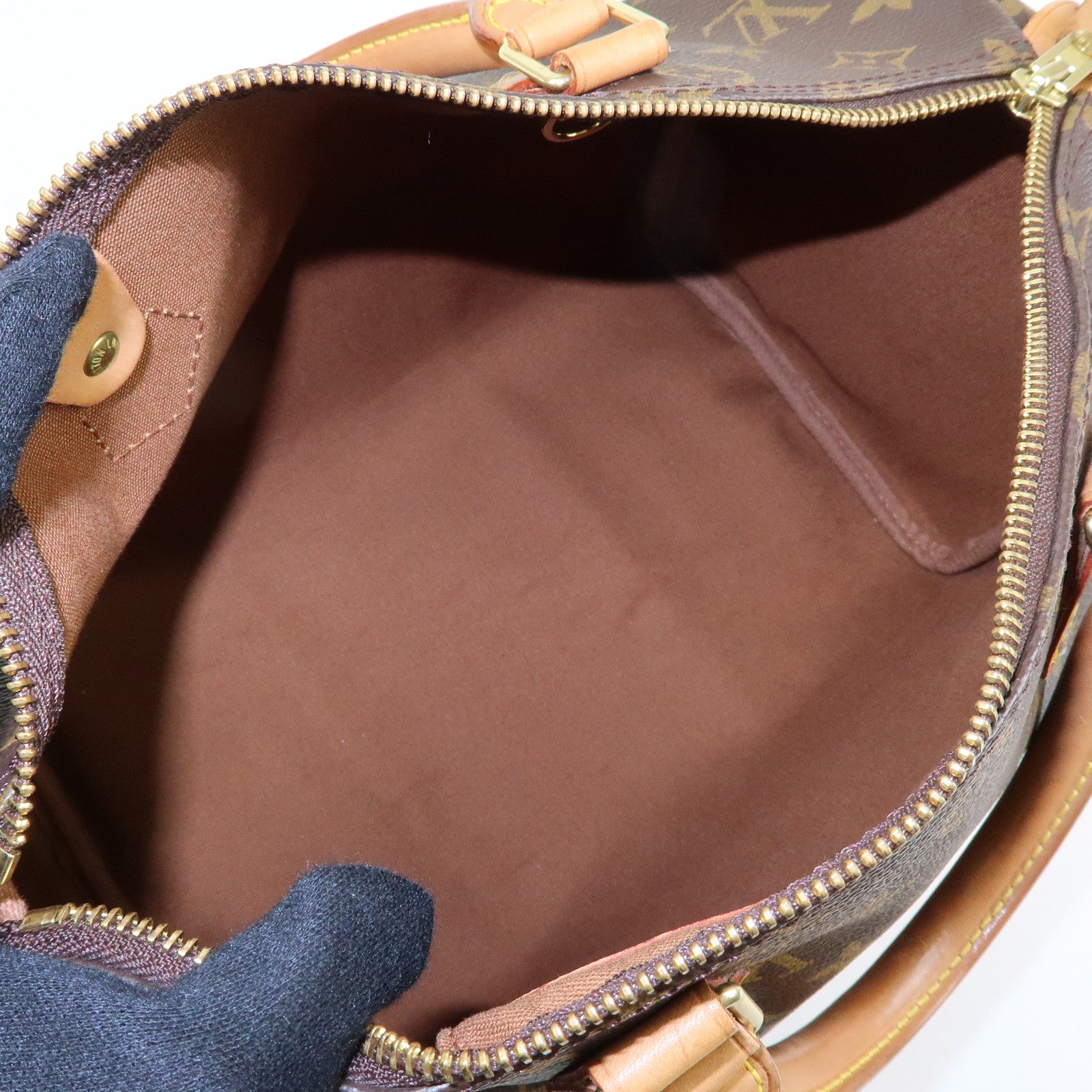 Louis Vuitton Monogram Speedy 30 Boston Bag Hand Bag Brown M41526