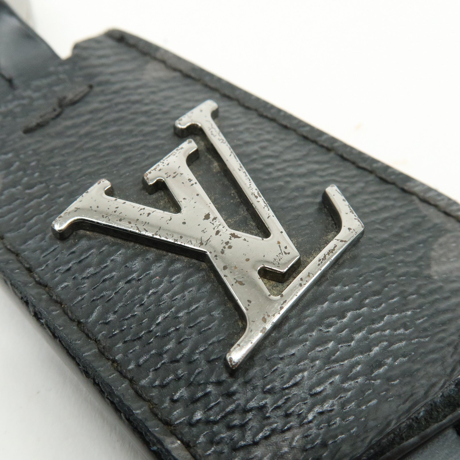 Louis Vuitton Monogram Eclips Porte Cles Cloche Key Charm Black M63620
