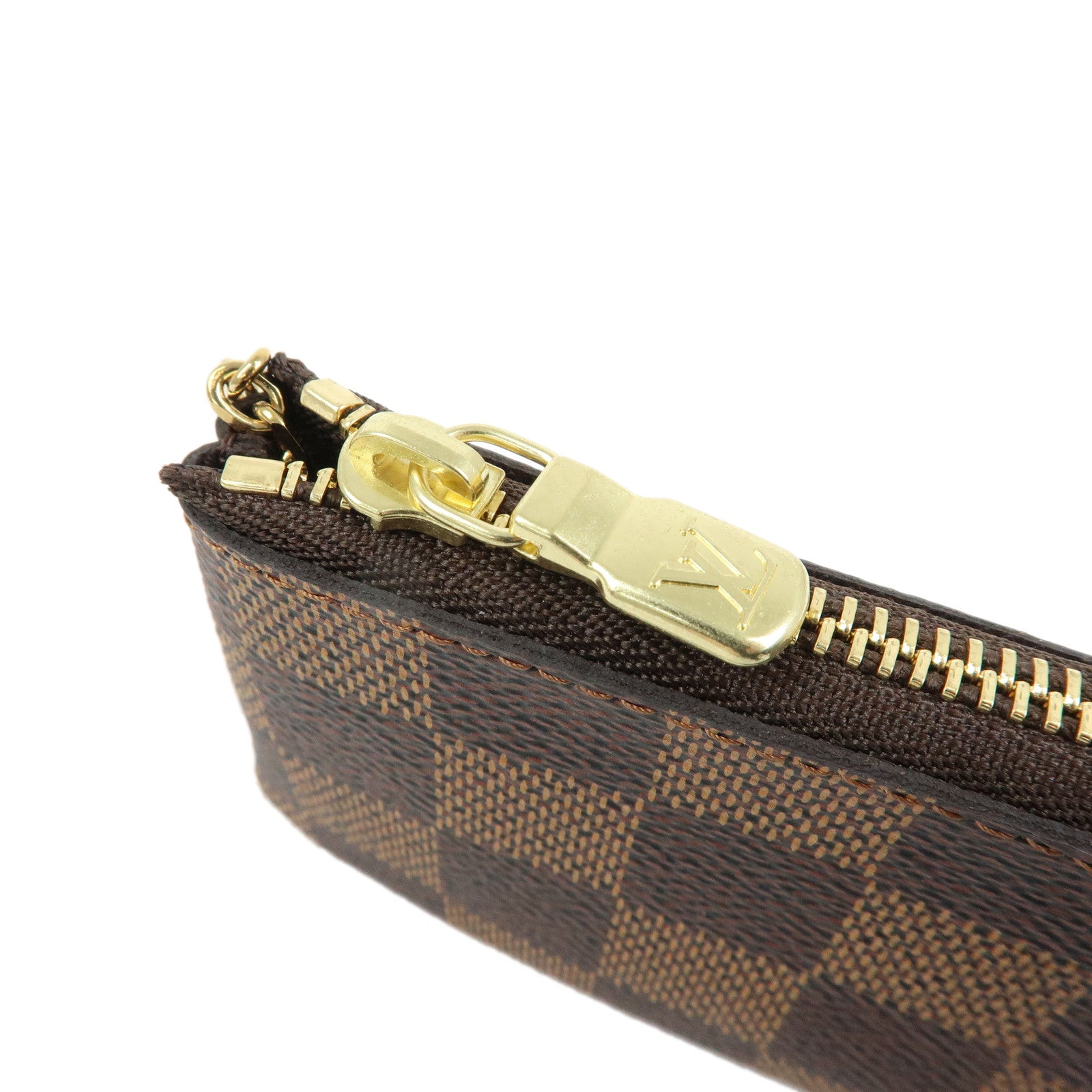 Louis Vuitton Damier Pochette Cles Coin Case Damier Ebene N62658