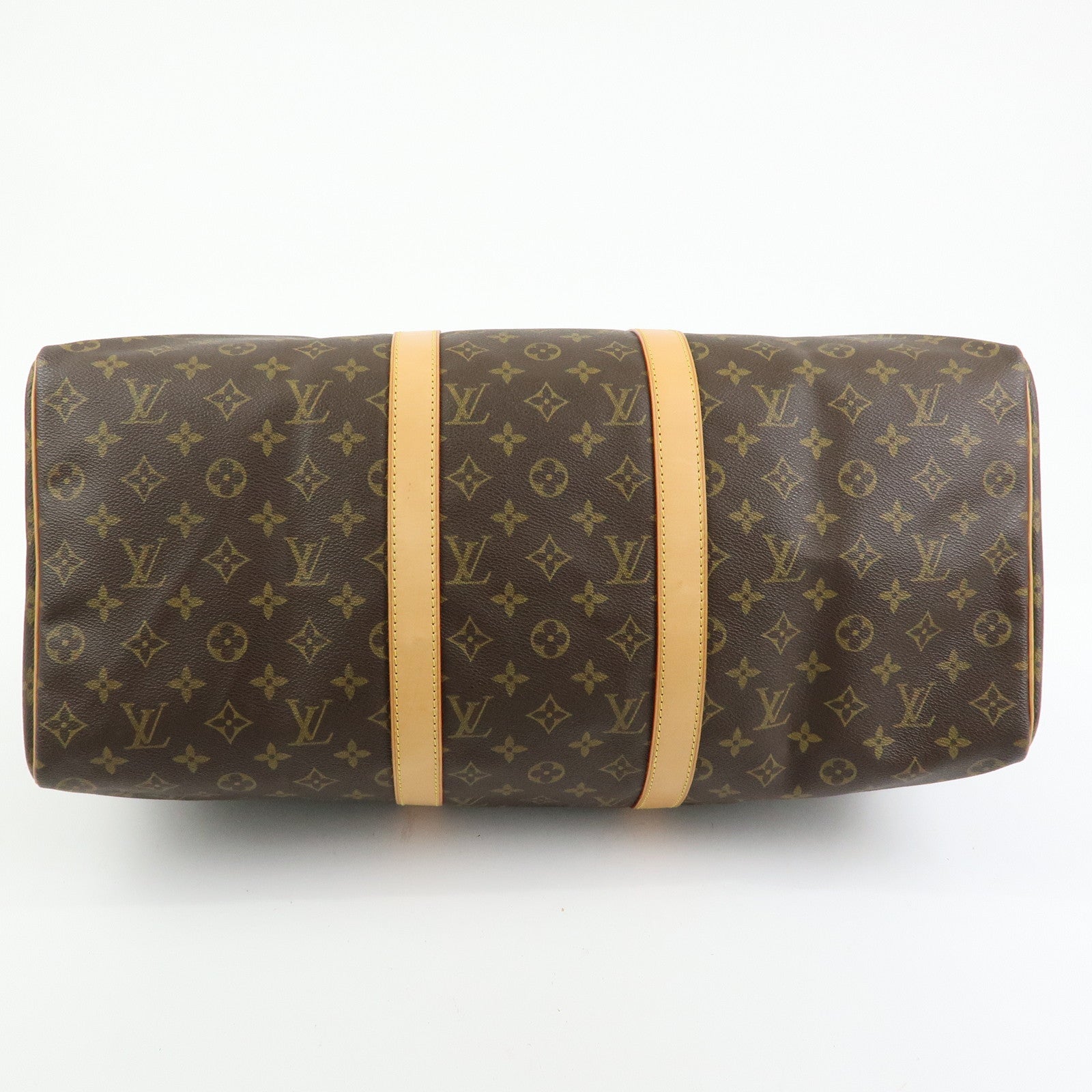Louis Vuitton Monogram Keep All 50 Boston Bag Brown M41426