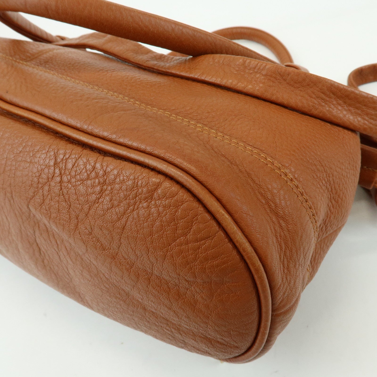 Chloe See by Chloe Cherry Leather 2Way Bag Hand Bag Tassel Brown