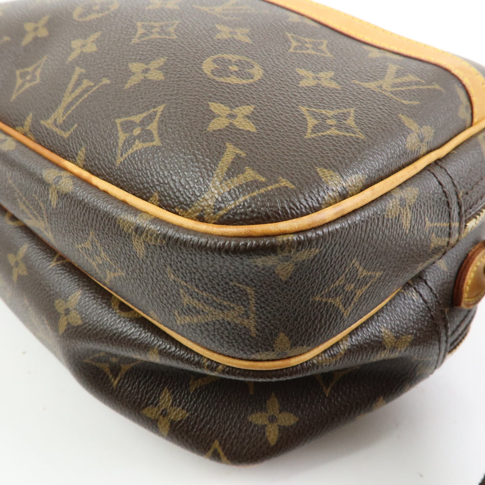 Louis Vuitton Monogram Reporter PM Shoulder Crossbody Bag Brown M45254