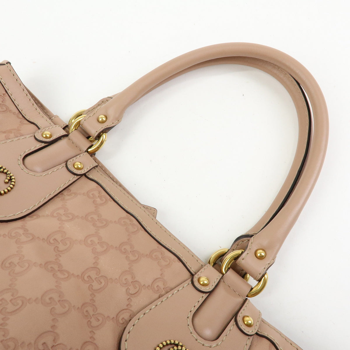 GUCCI Scarlett Guccissima Leather Tote Bag Hand Bag Pink 269953