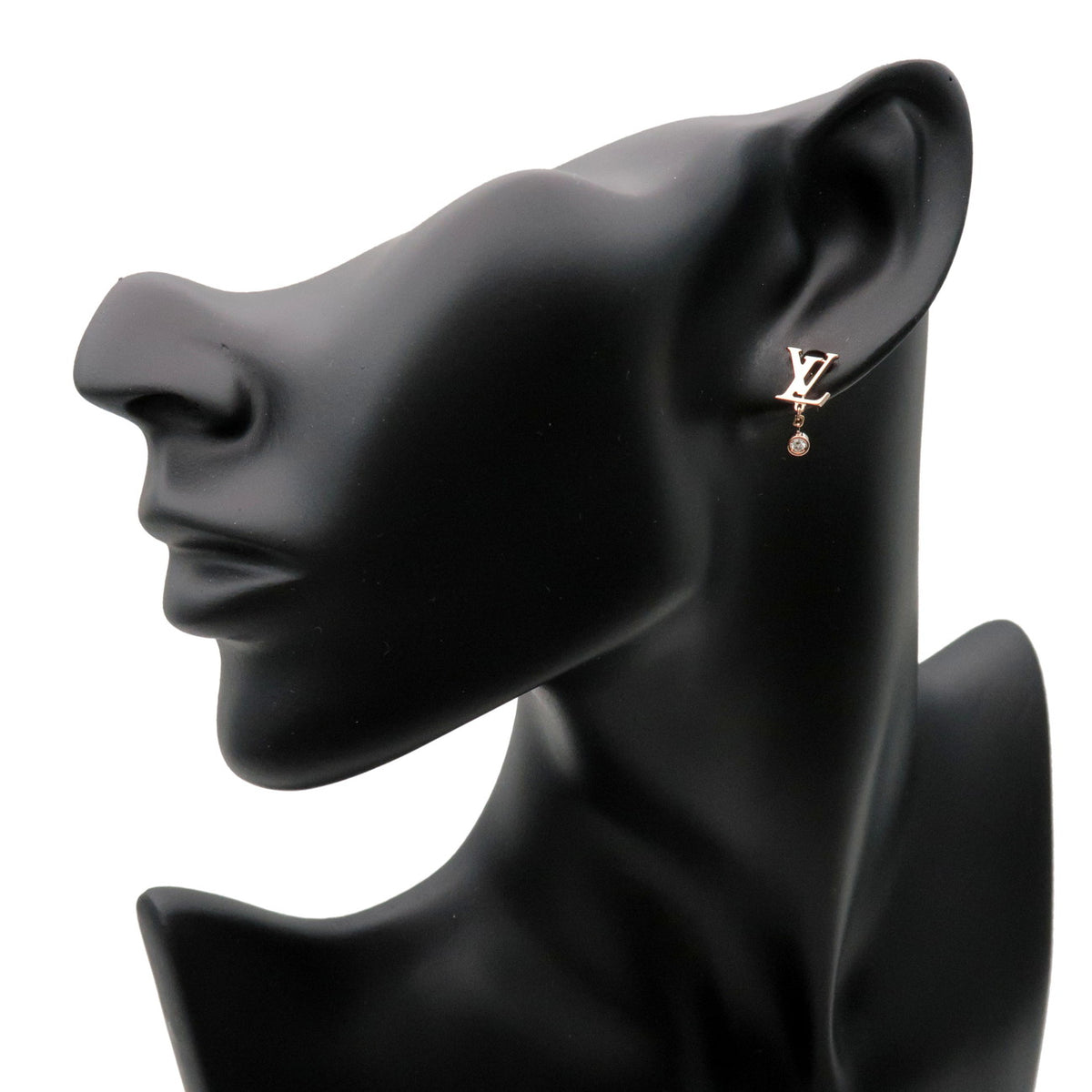 Louis Vuitton Puces Idylle Blossom LV Diamond Earrings K18 750PG Q96549