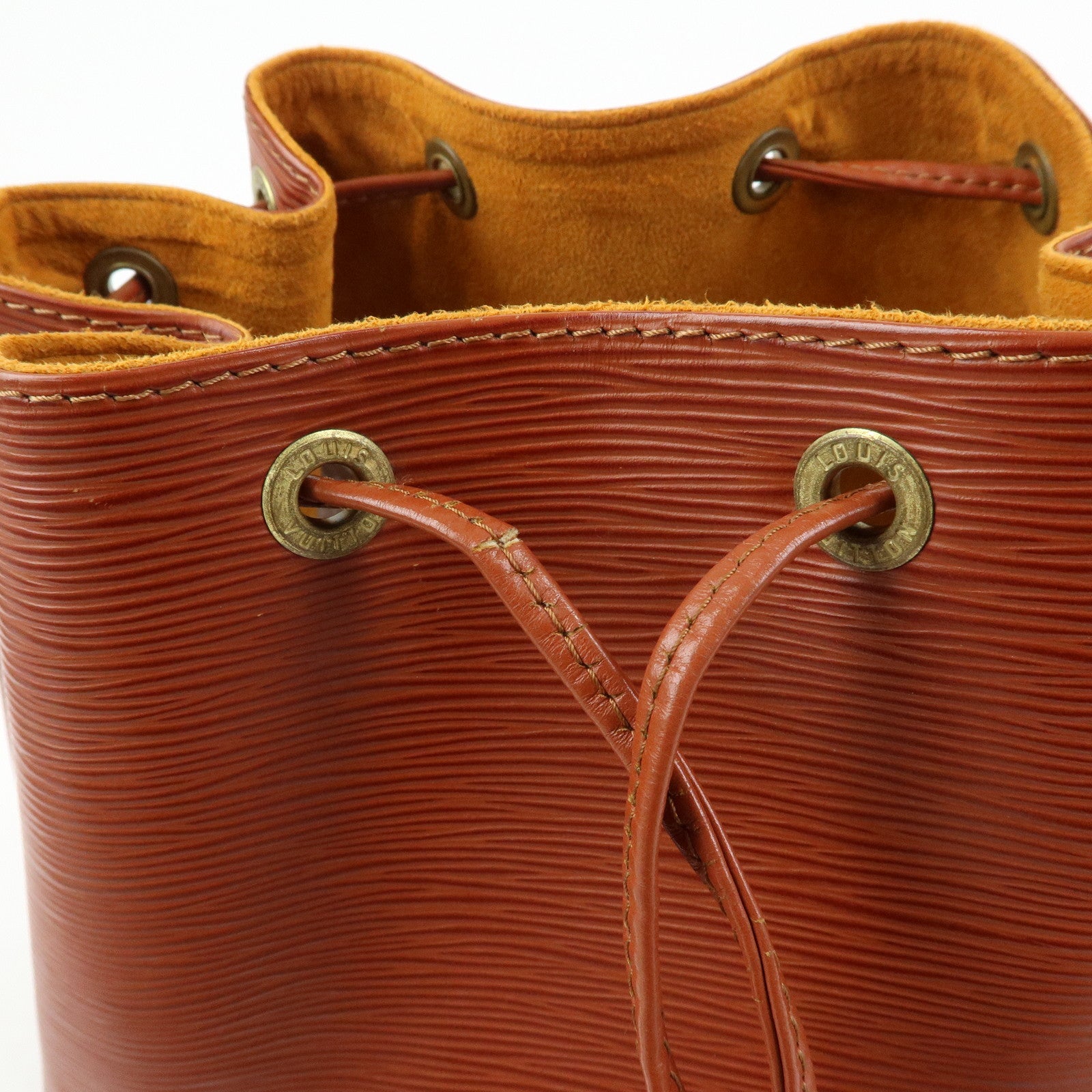 Louis Vuitton Epi Petit Noe Leather Shoulder Bag Kenya Brown M44103