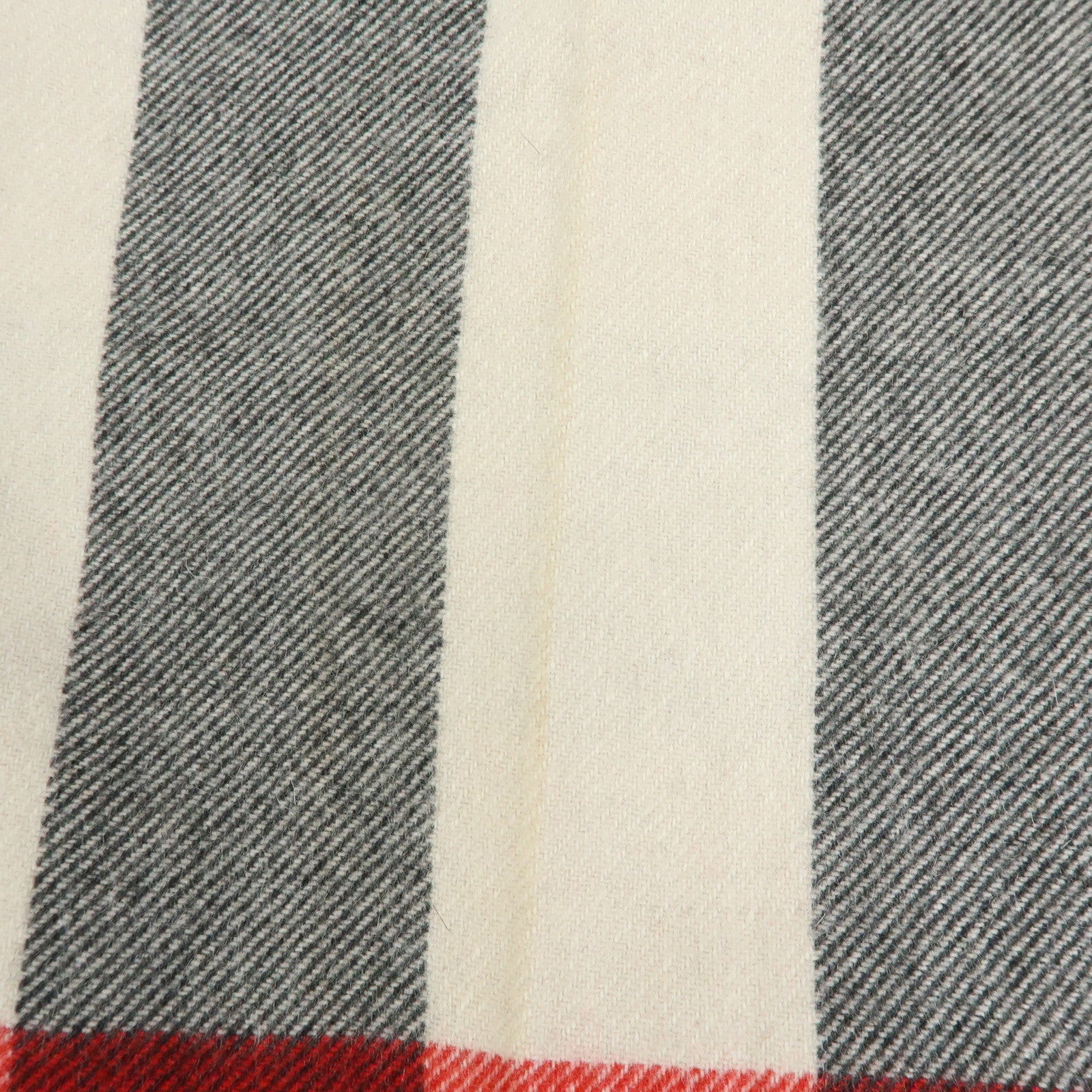 BURBERRY Lot of 2 Cashmere 100% Scarf Shawl Nova Plaid Grey Off White