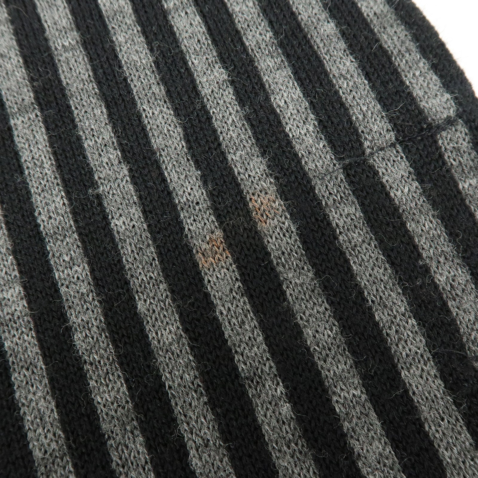 FENDI Set of 2 Zucca Zucchino Wool 100% Scarf Stole Black Gray
