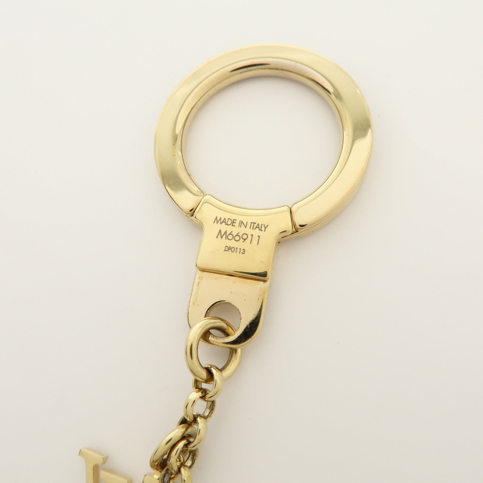 Louis Vuitton Bijou Sac Chaine Bee Fleur Bag Charm Gold M66911