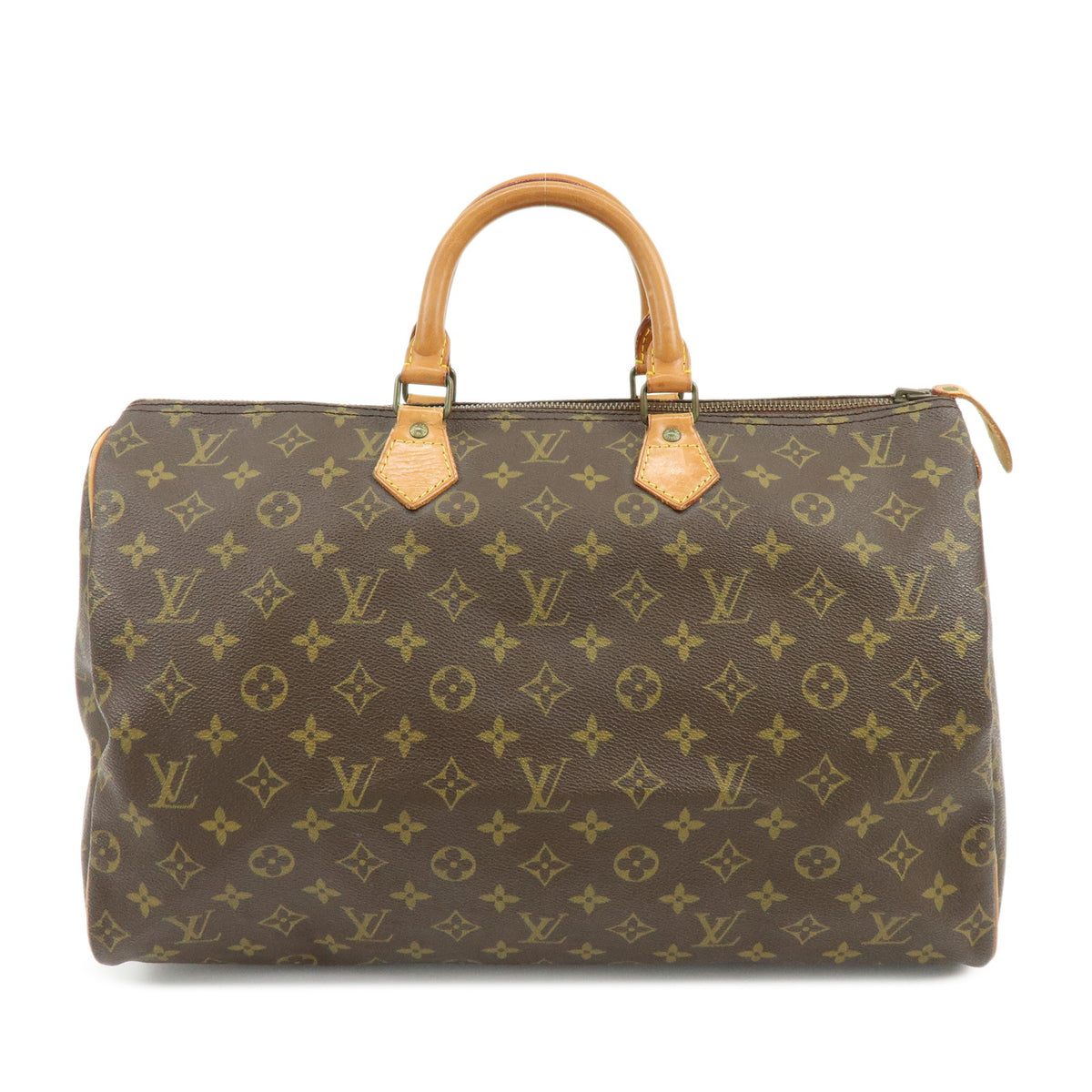 Louis Vuitton Monogram Speedy 40 Hand Bag Boston Bag Brown M41522