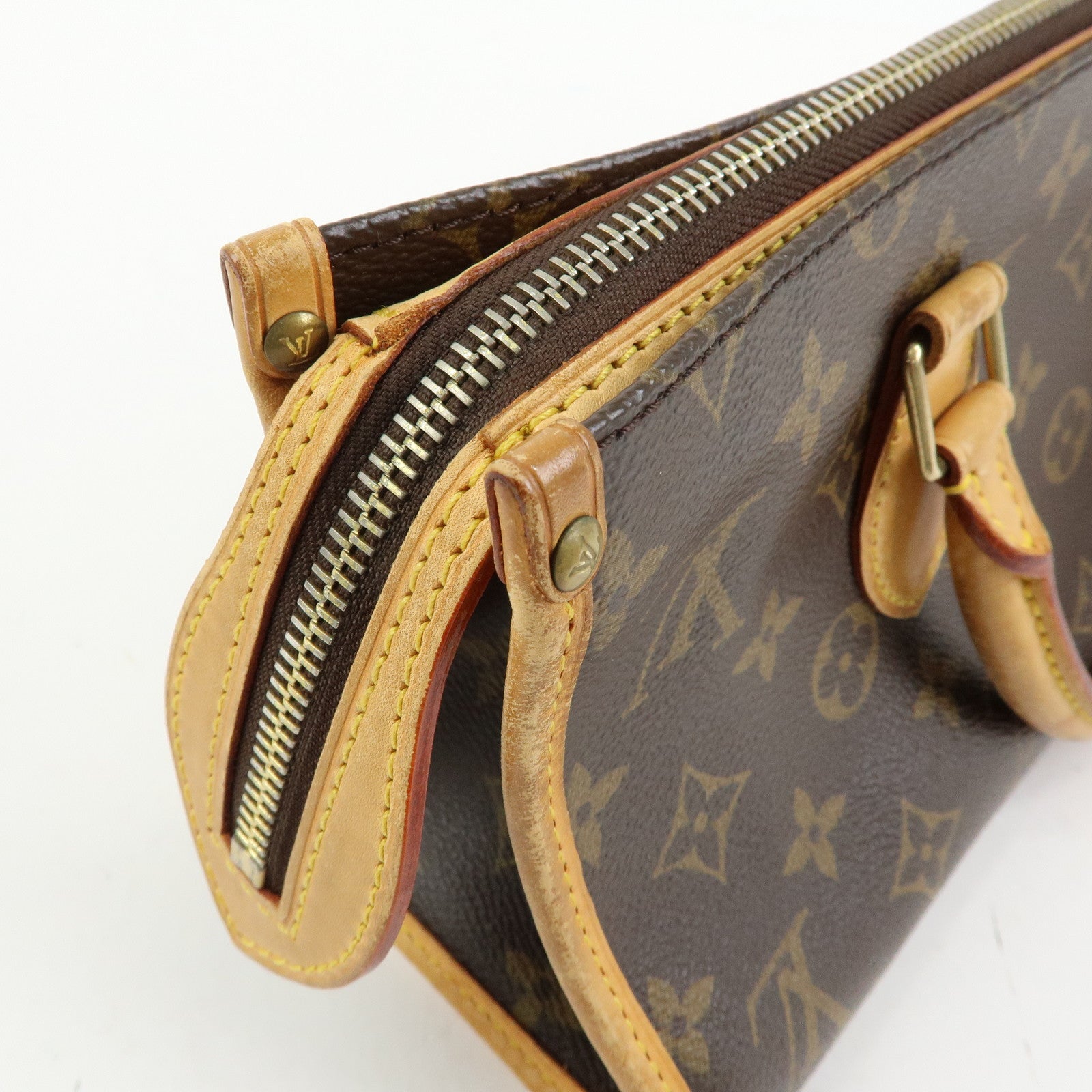 Louis Vuitton Monogram Canvas Popincourt Hand Bag Brown M40009