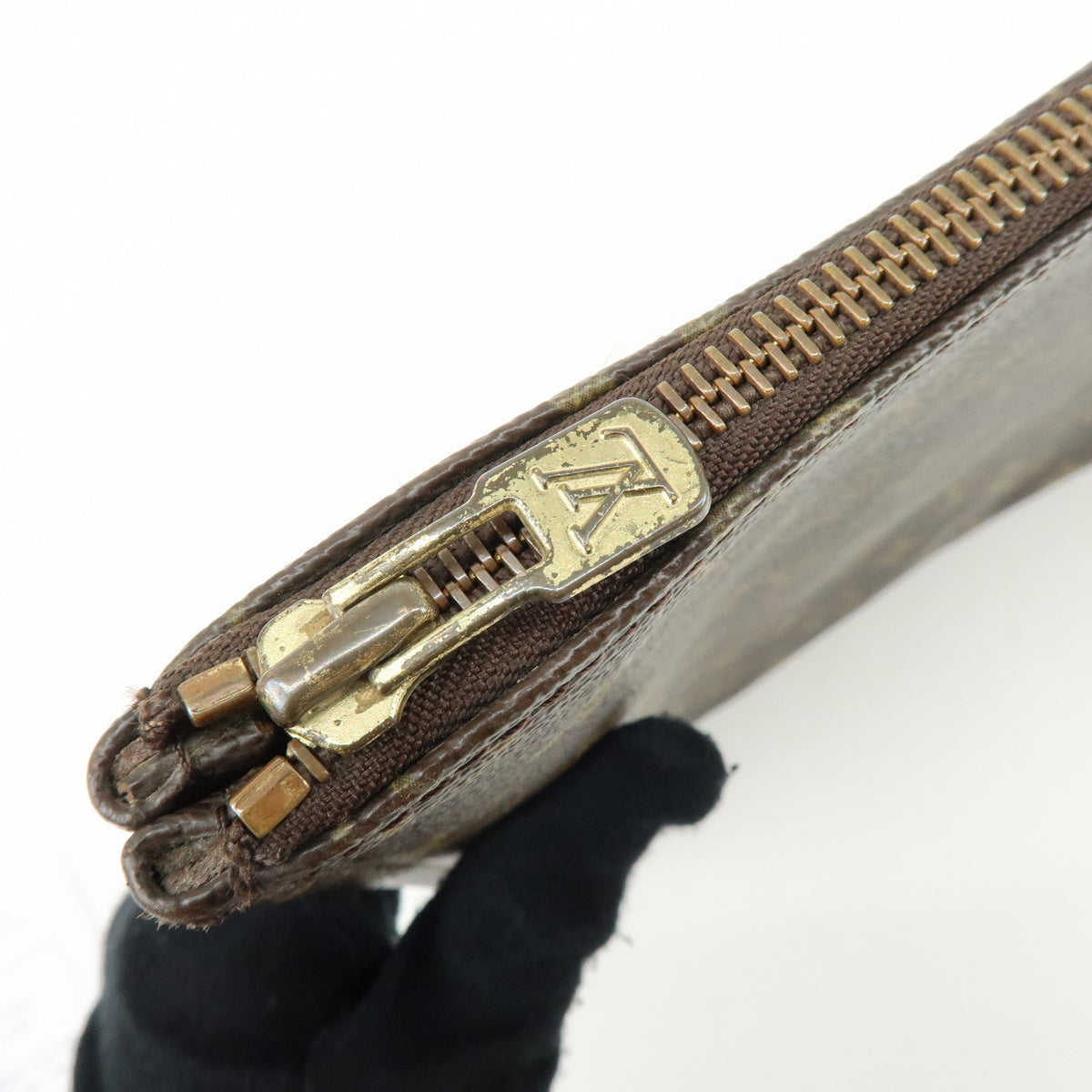 Louis Vuitton Monogram Posh Documents Clutch Bag Brown M53456