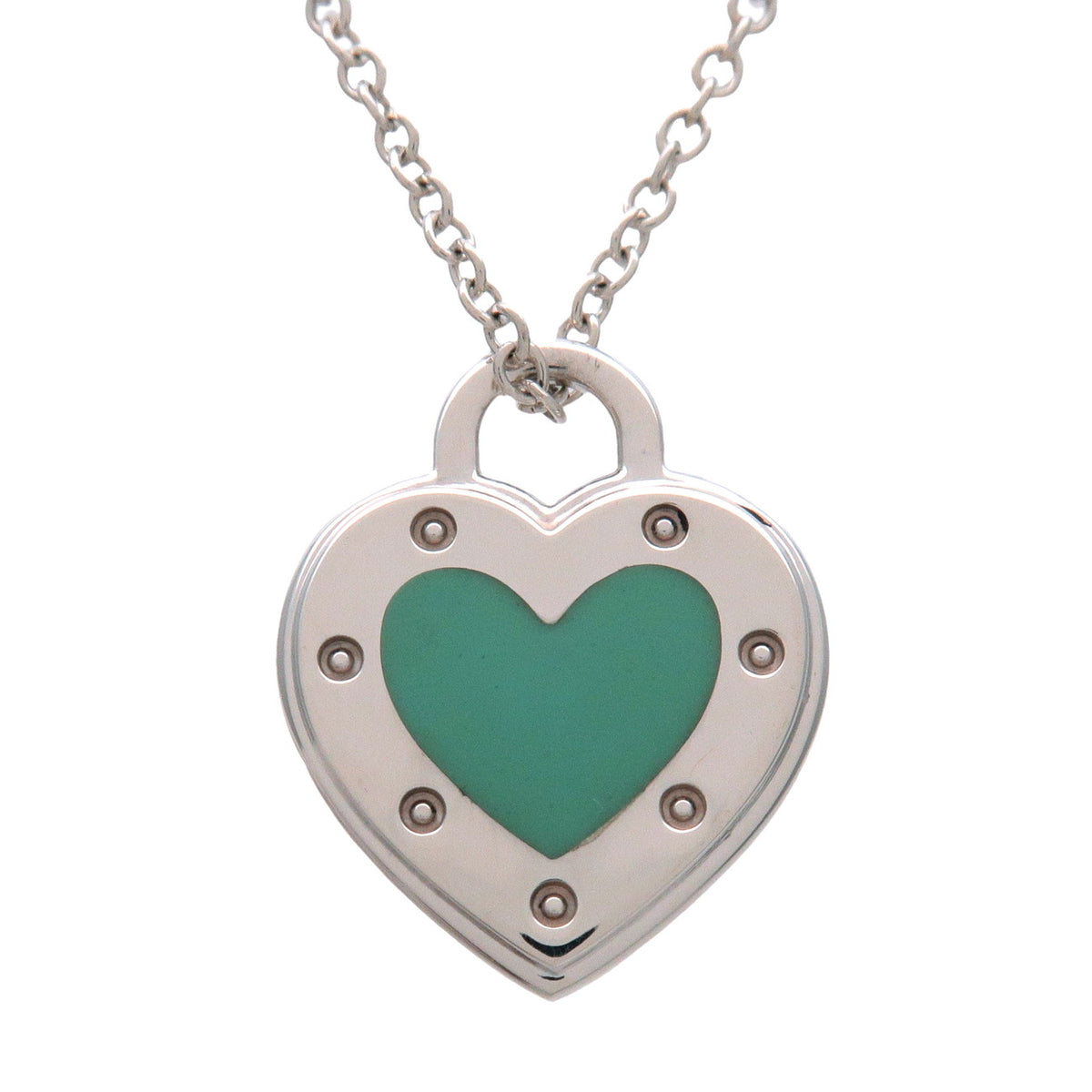 Tiffany & Co Return to Tiffany LOVE Heart Tag Necklace SV925 Silver