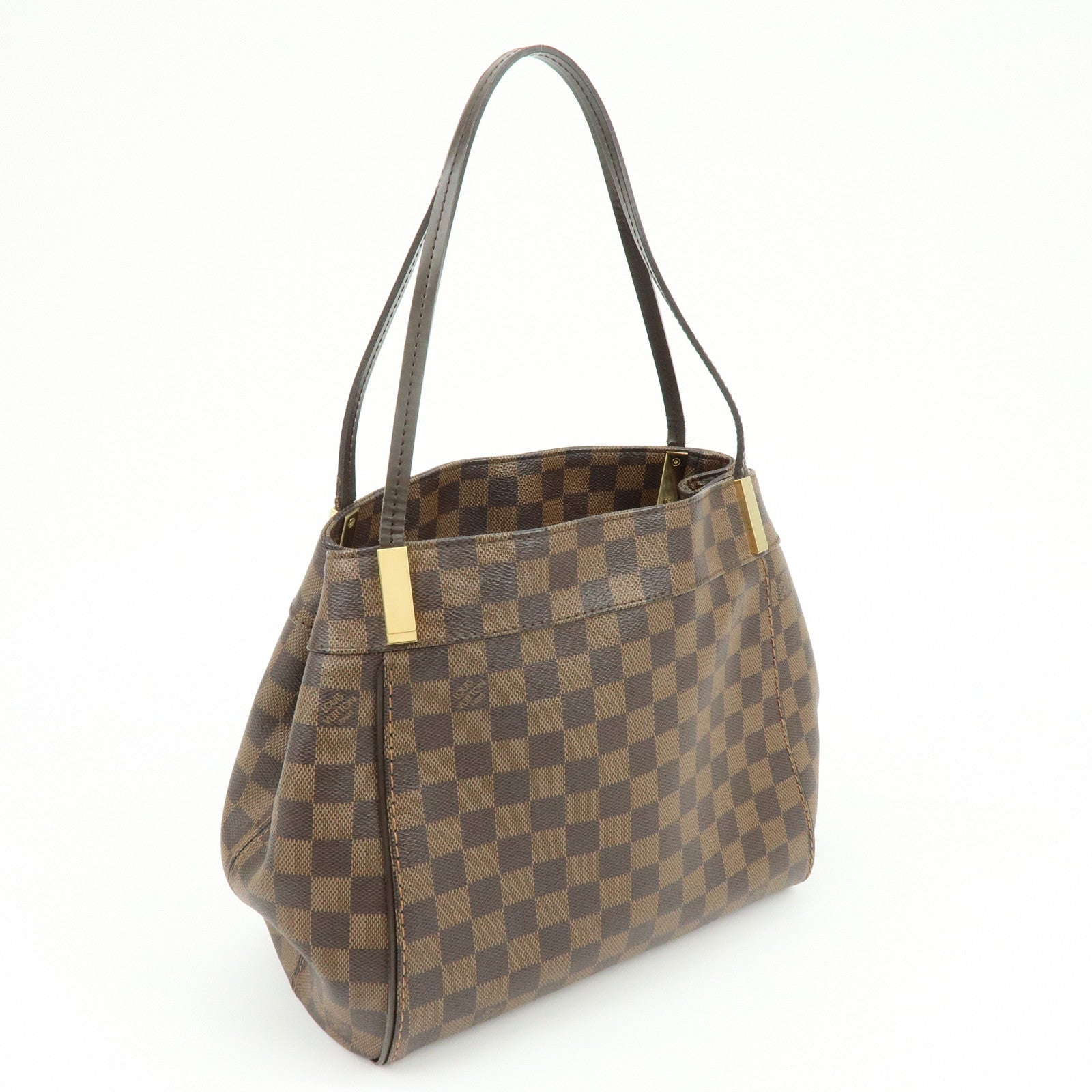 Louis Vuitton Damier Ebene Marylebone PM Shoulder Bag Brown N41215