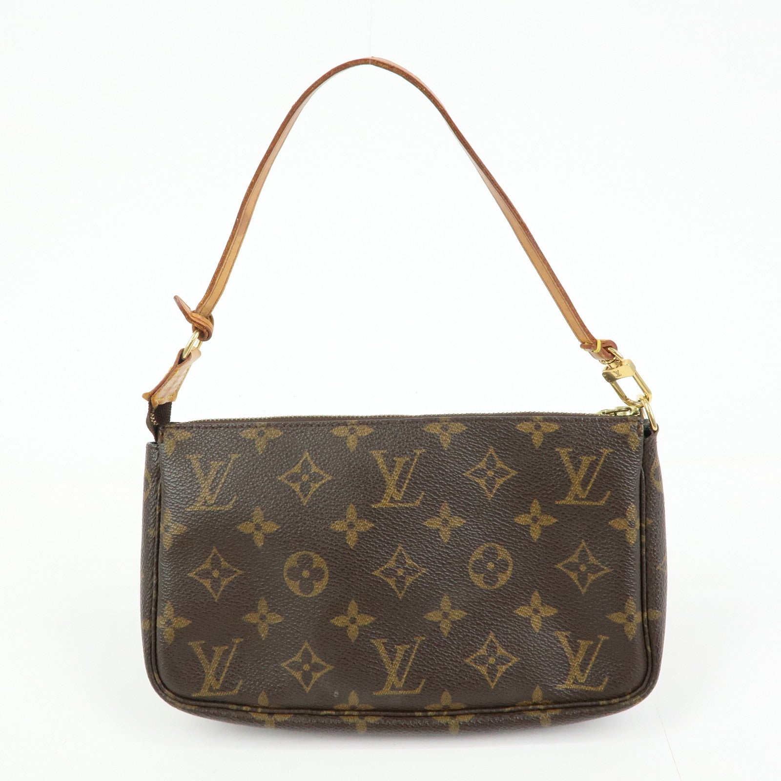 Louis Vuitton Monogram Pochette Accessoires Hand Bag Brown M51980