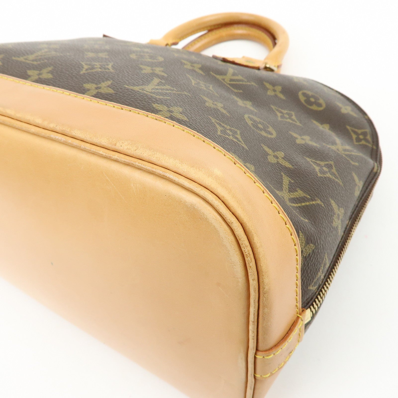 Louis Vuitton Monogram Canvas Alma Hand Bag Brown M51130