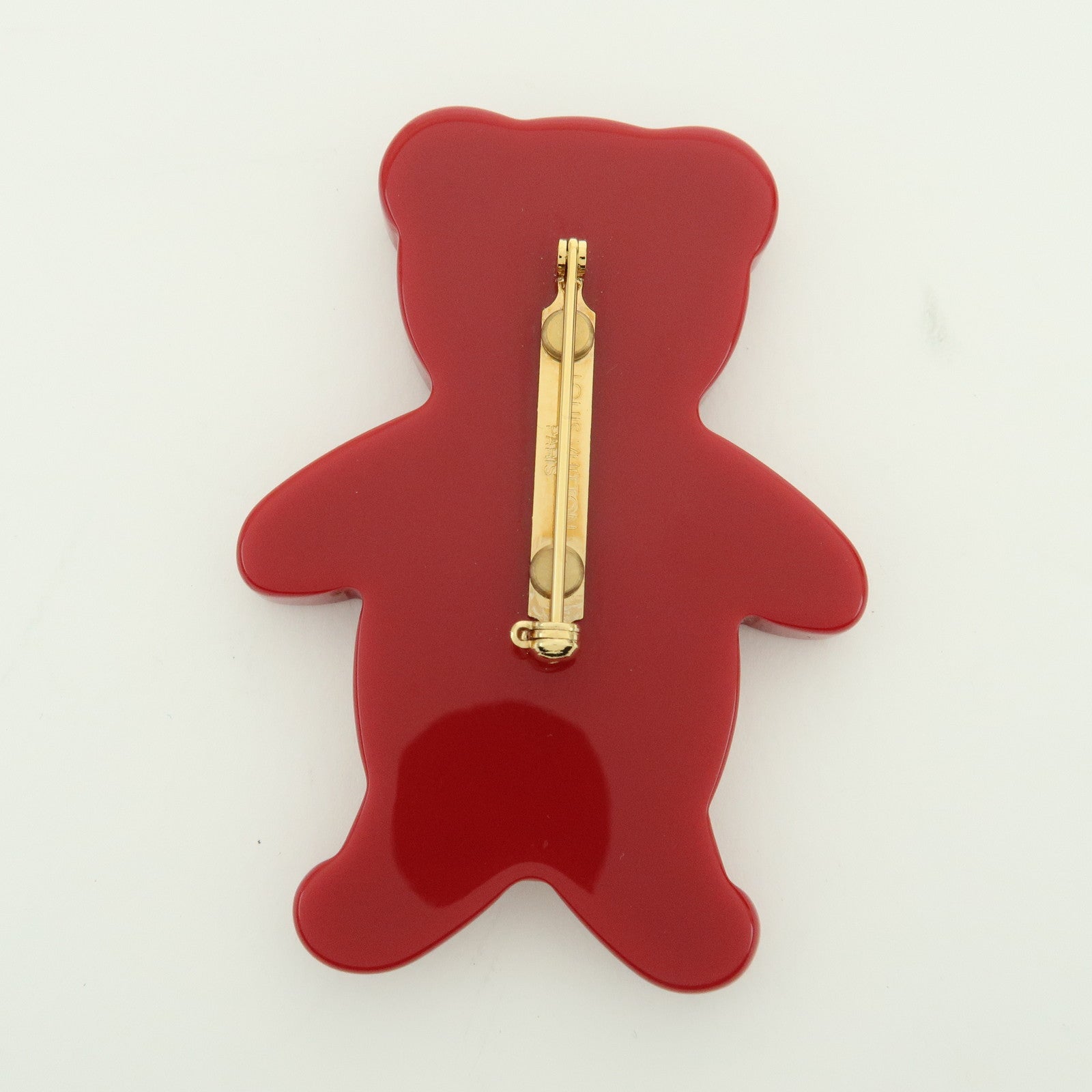 Louis Vuitton Monogram Plastic Broche Nunnours Teddy Bear M64939