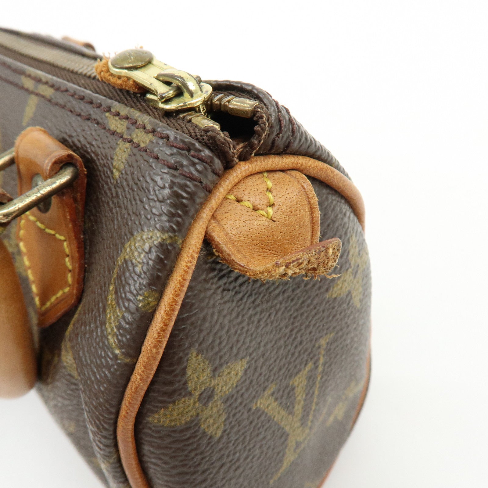 Louis Vuitton Monogram Mini Speedy Hand Bag Brown M41534 J75011 Lot